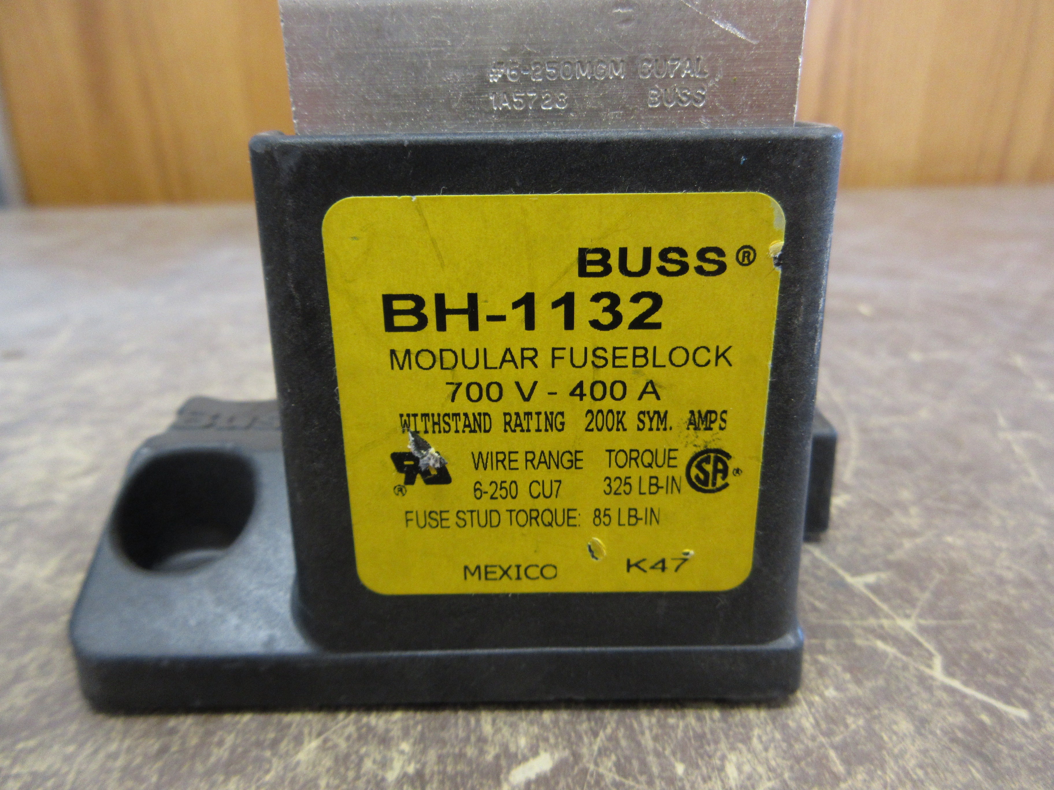 Buss Modular Fuseblock BH-1132 400A 700V *One Pair* Used