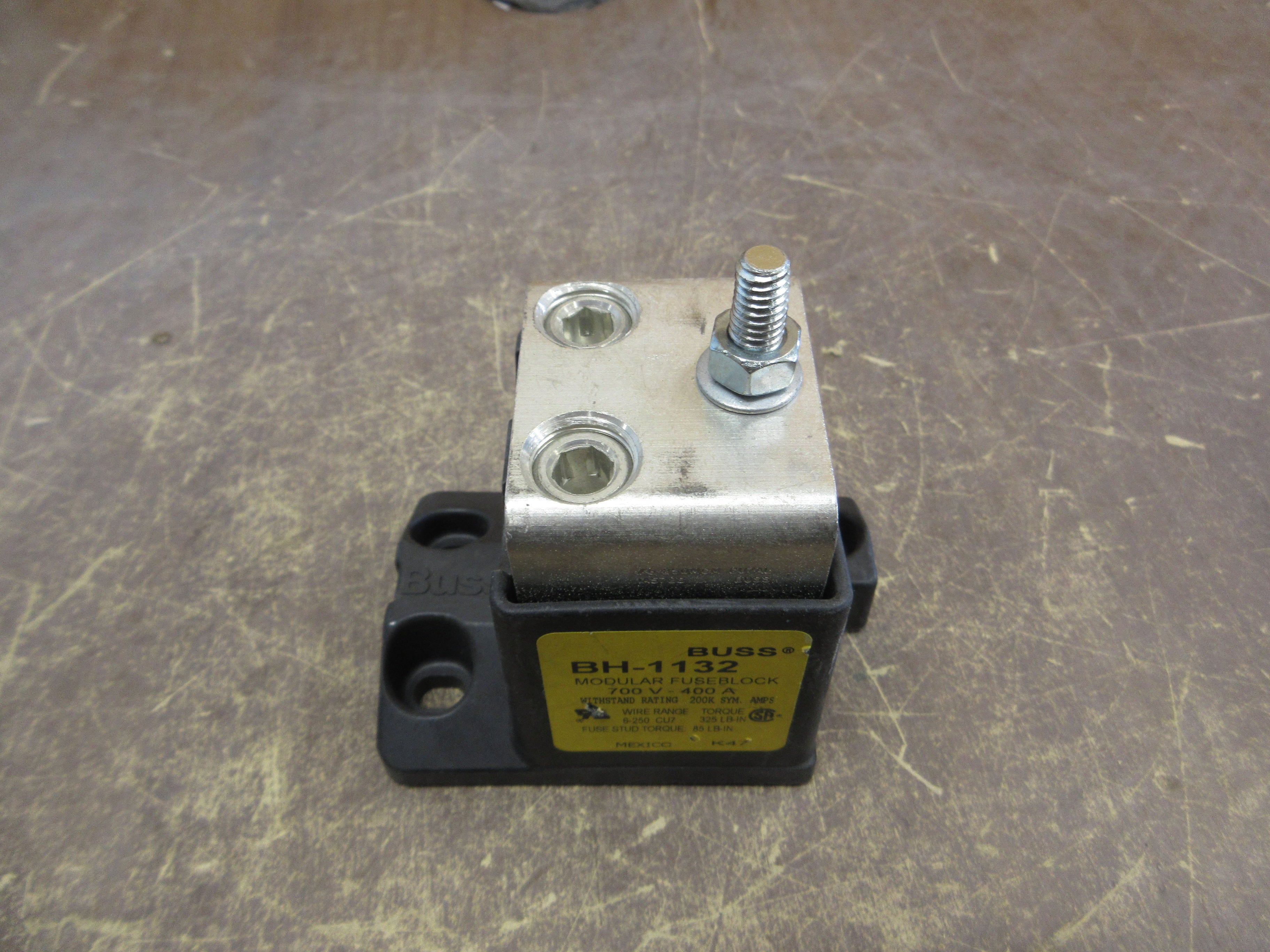 Buss Modular Fuseblock BH-1132 400A 700V *One Pair* Used