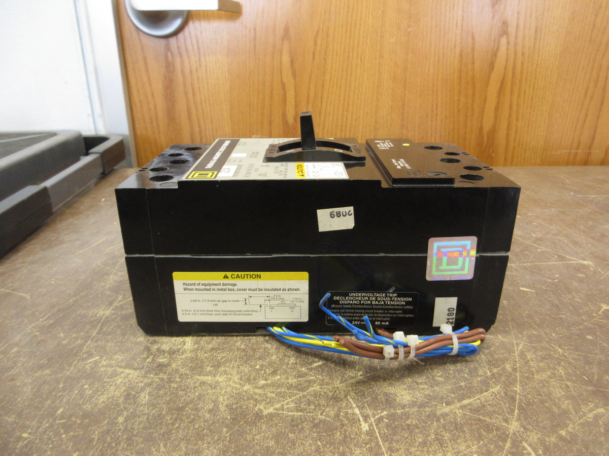 Square D DC Circuit Breaker KHL3622522DC1625 225A 500VDC Used