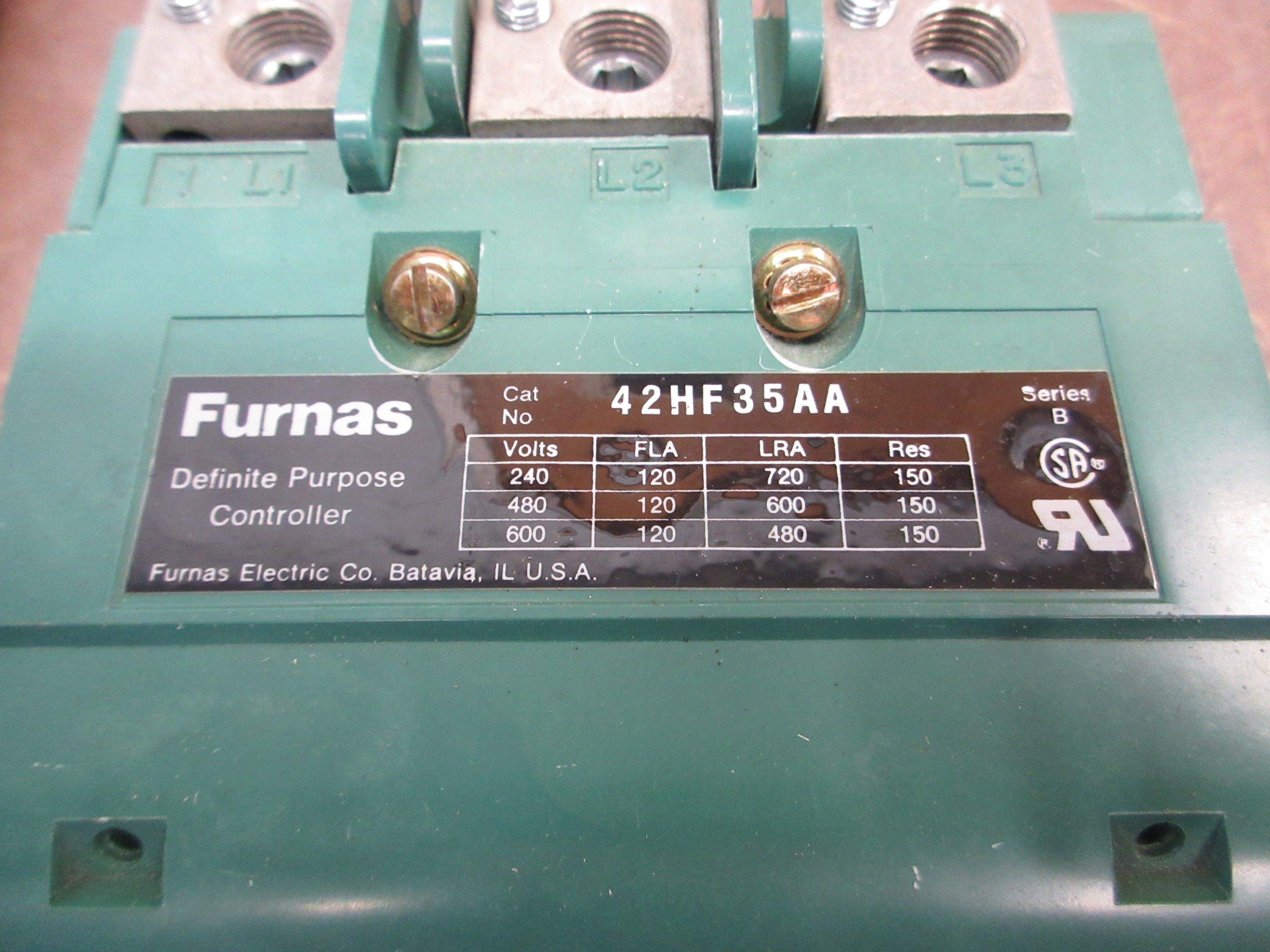 Furnas Controller 42HF35AA 120A 600V 110-120/220-240V Coil Used