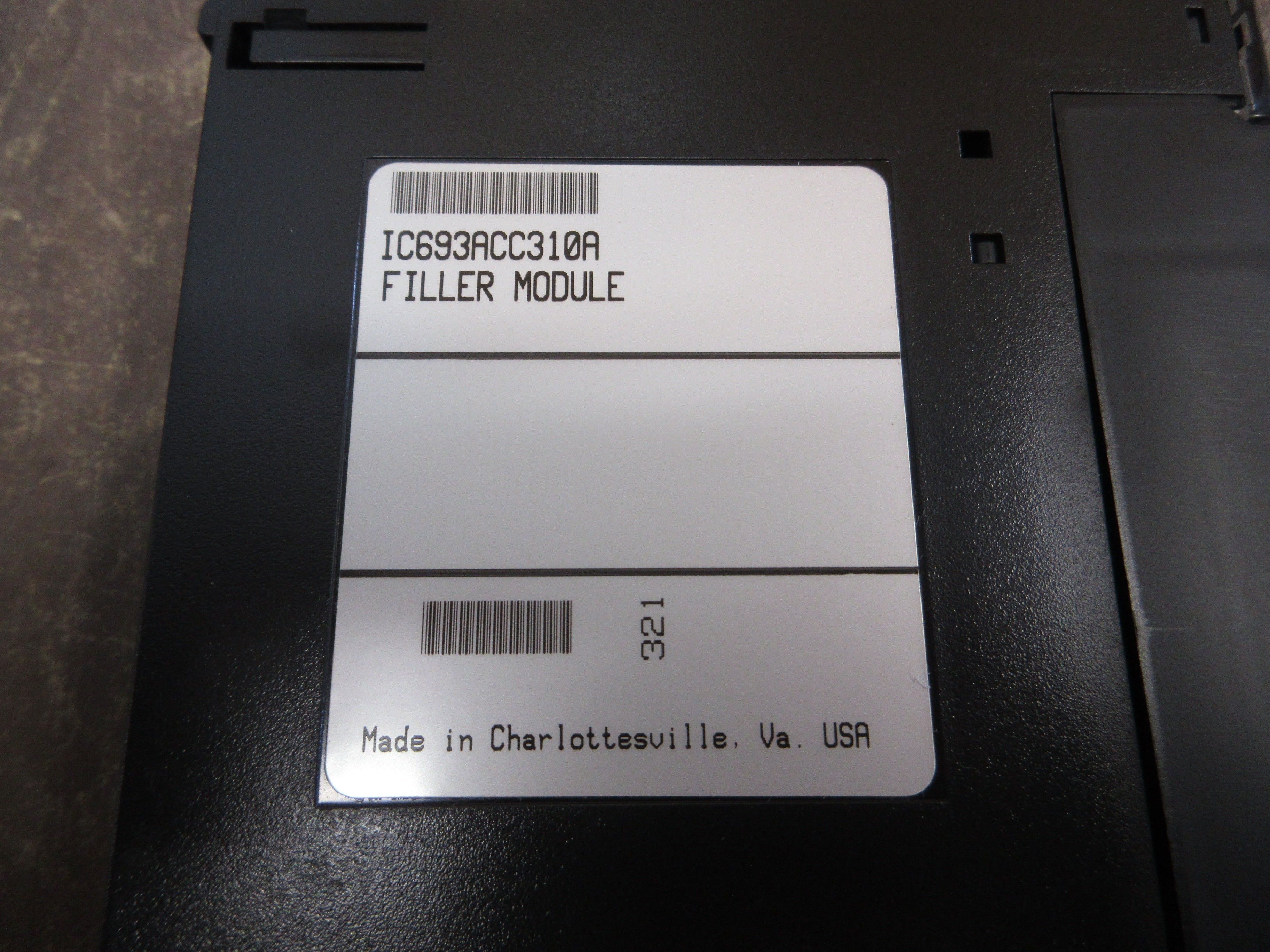 GE Fanuc Filler Module IC693ACC310A Used