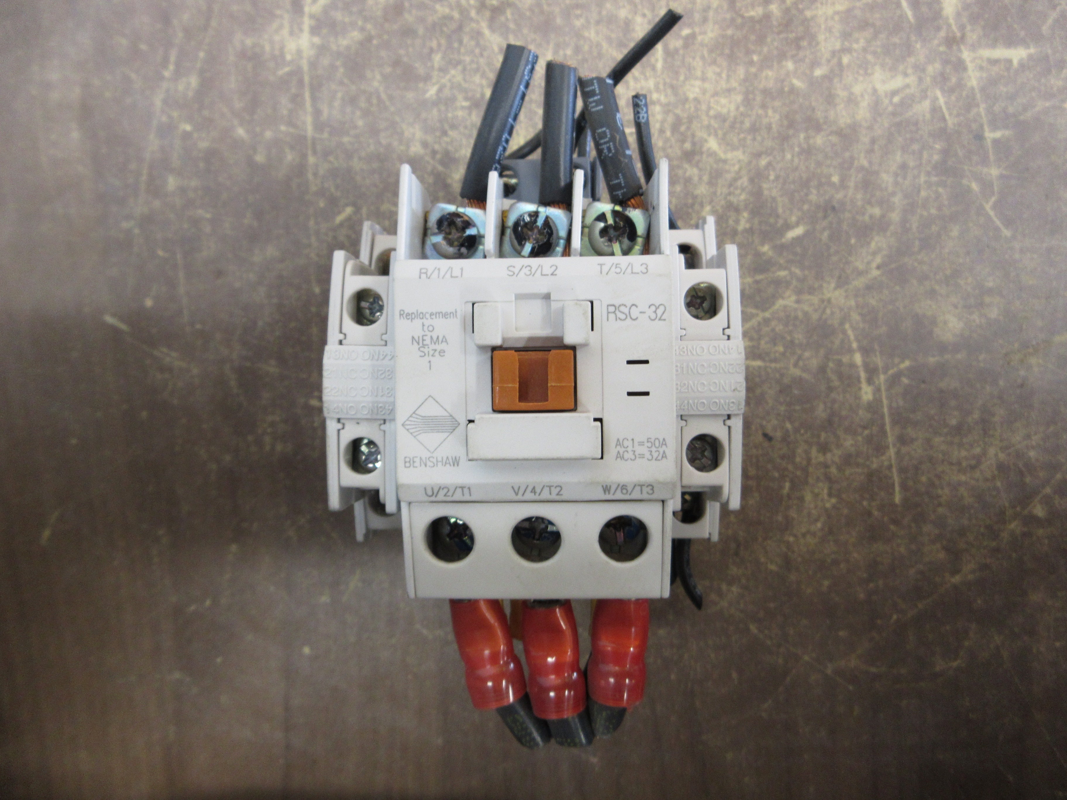 Benshaw Contactor RSC-32 120V Coil 32A (2) Aux Contacts Used