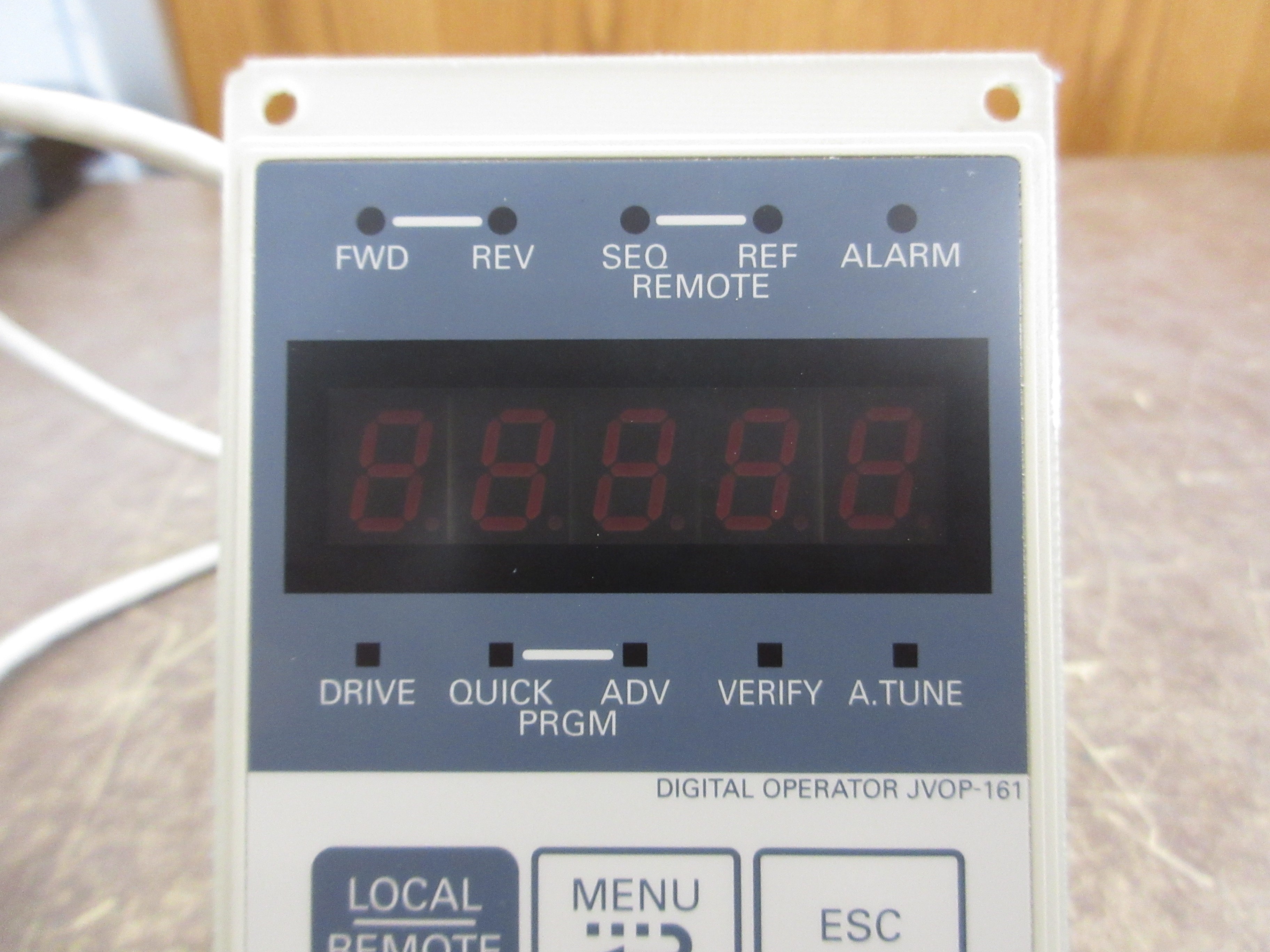 Yaskawa Digital Operator Keypad JVOP-161 w/ Mount Used