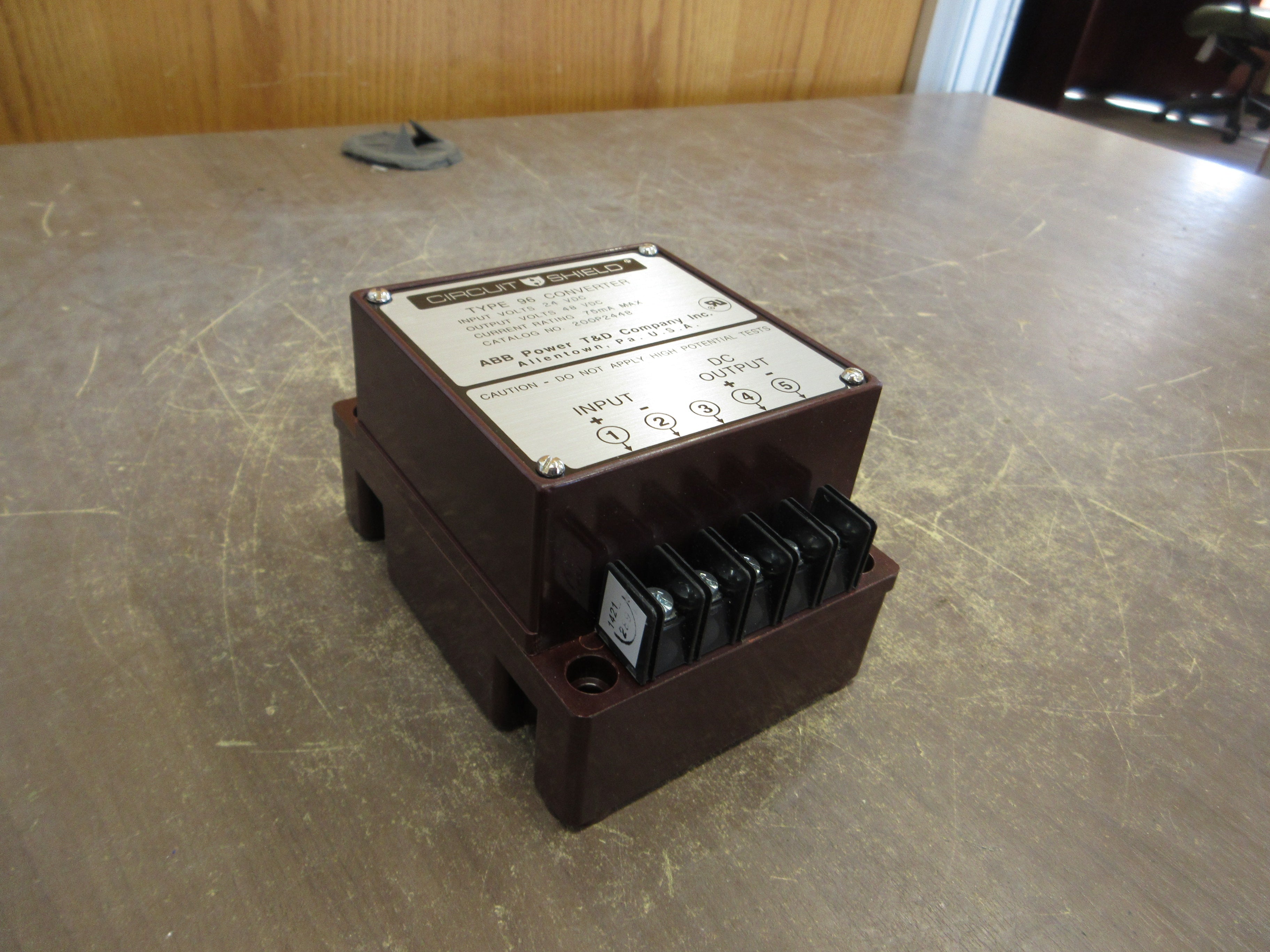 ABB Circuit Shield Type 96 Converter 200P2448 Input: 24VDC Output: 48VDC 75mA