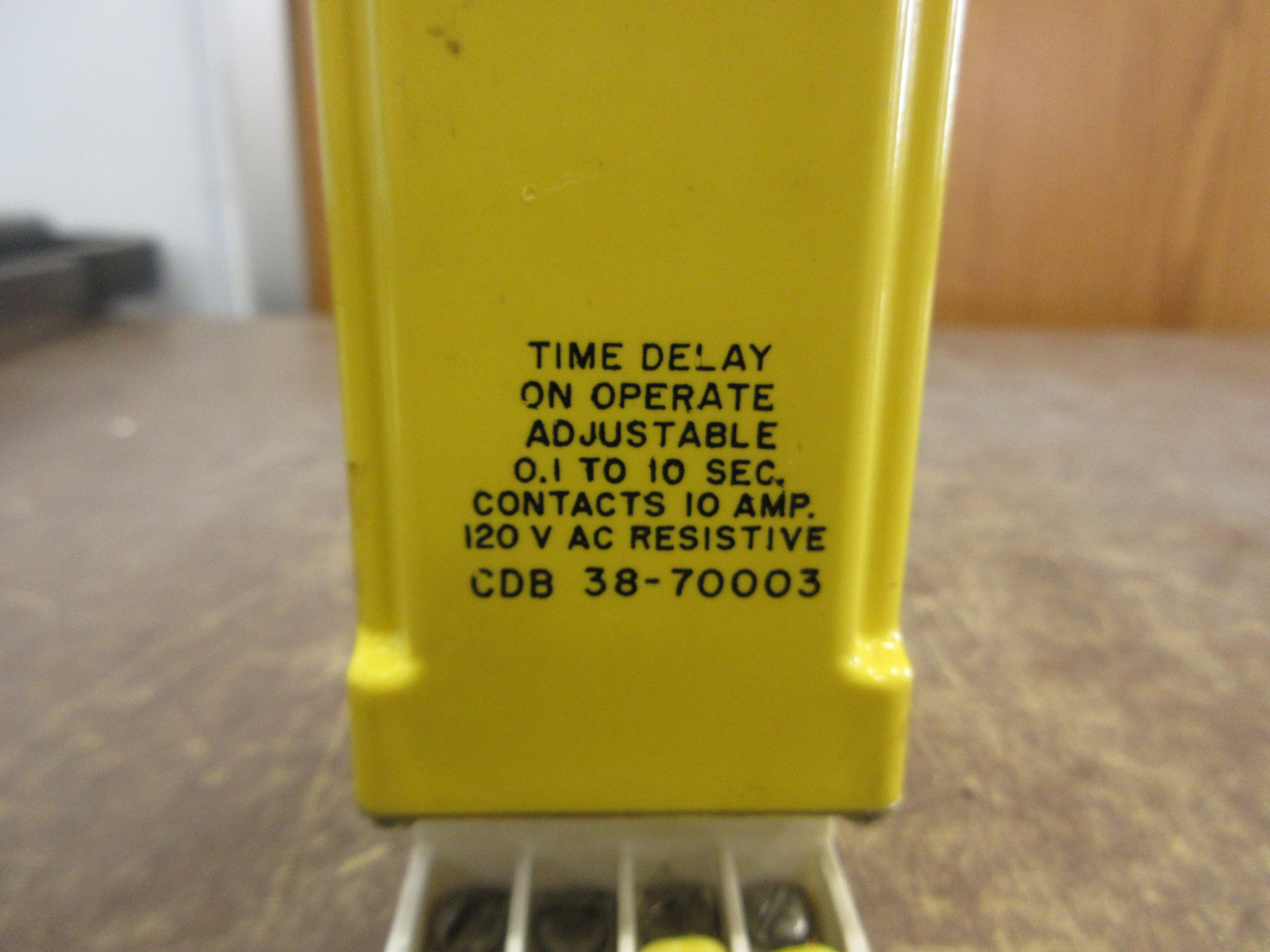 AMF Potter & Brumfield Time Delay Relay CDB 38-70003 Range: 0.1-10 Sec Used