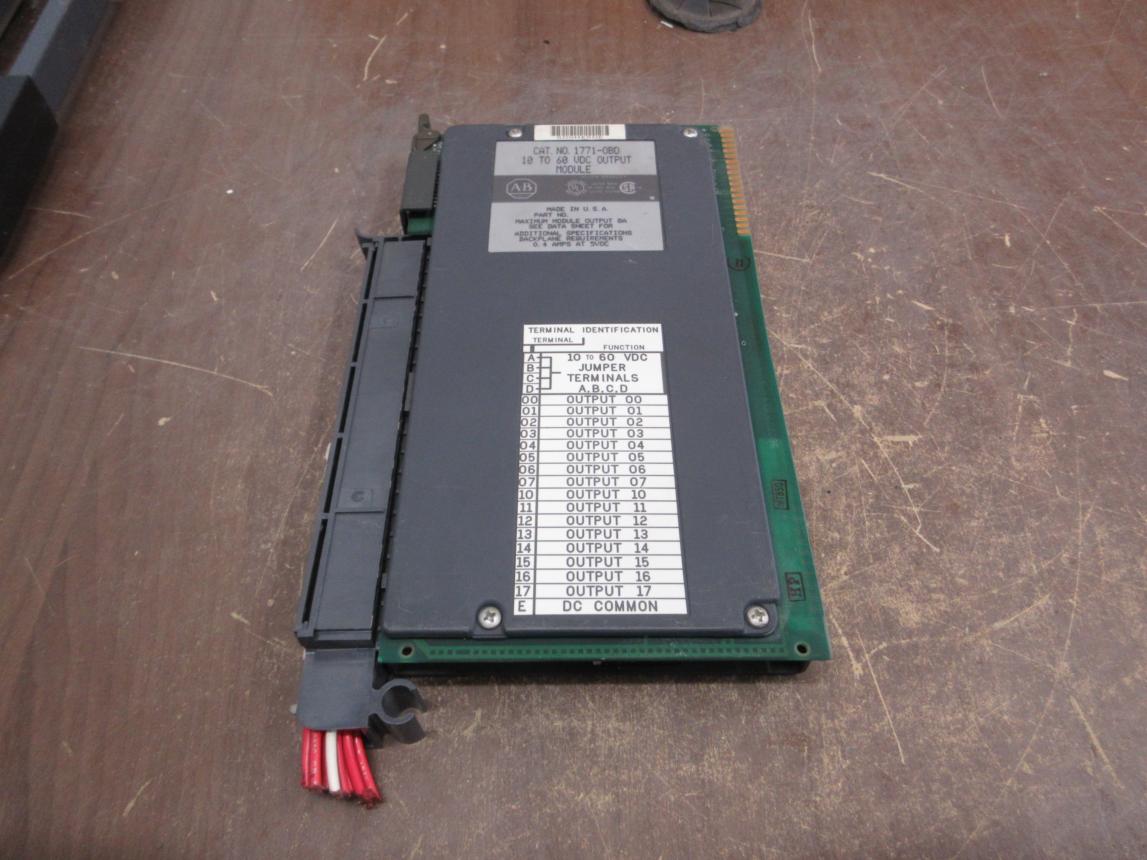 Allen-Bradley Output Module 1771-OBD 10-60VDC Used