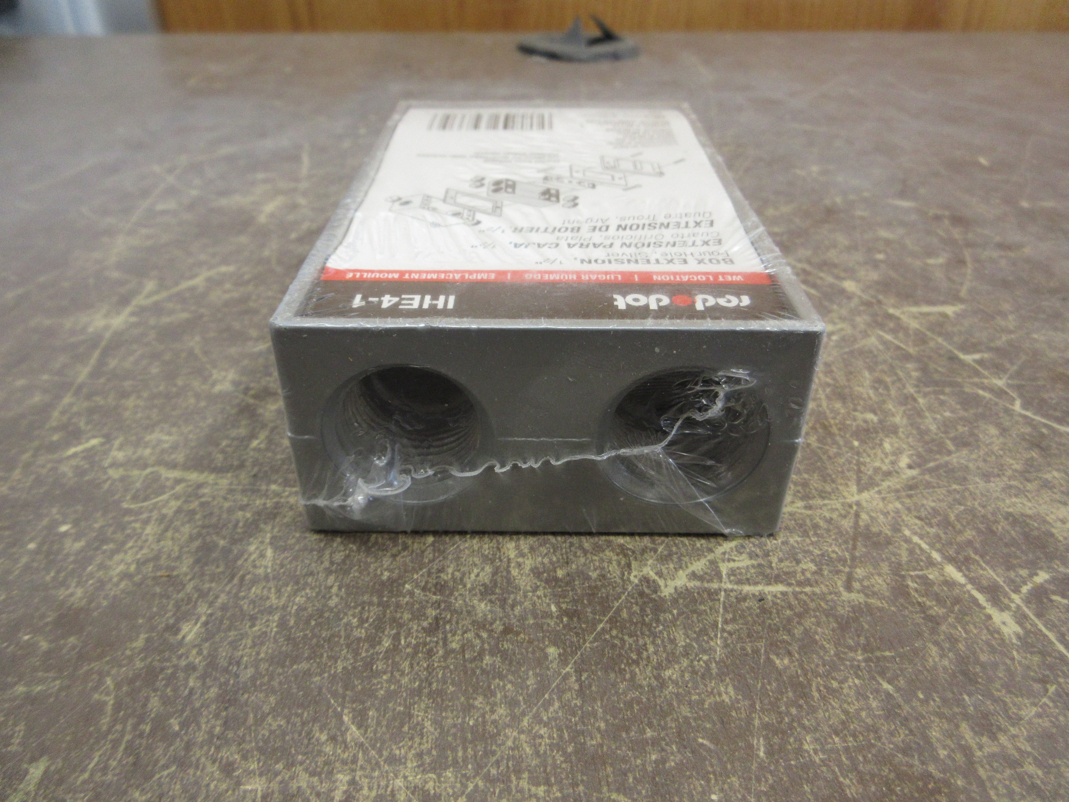 Red Dot Box Extension IHE4-1 1/2" Four-Hole Silver *Lot of 4* New Surplus