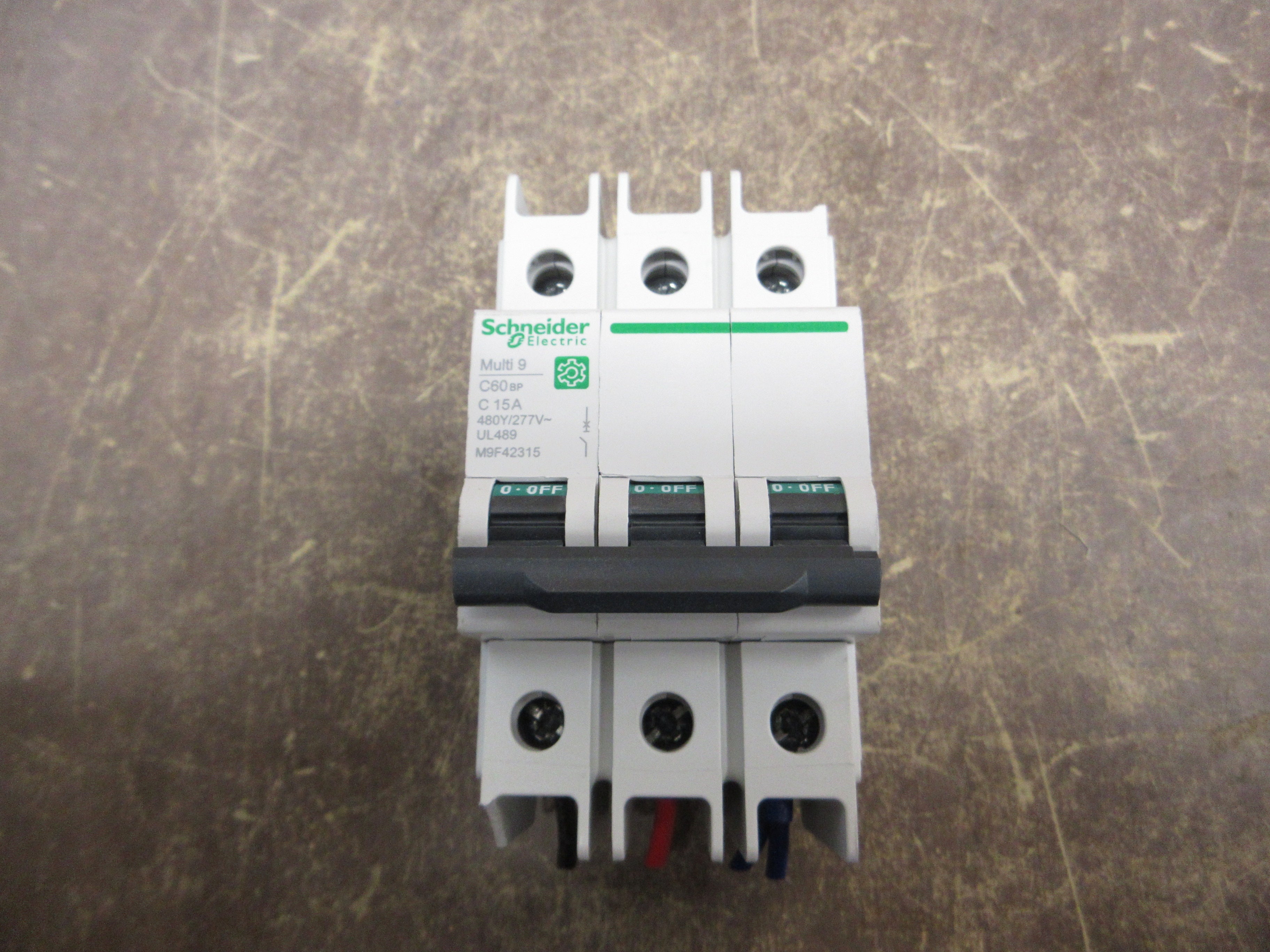 Schneider Electric Multi 9 Circuit Breaker M9F42315 15A 480Y/277V 3P Used
