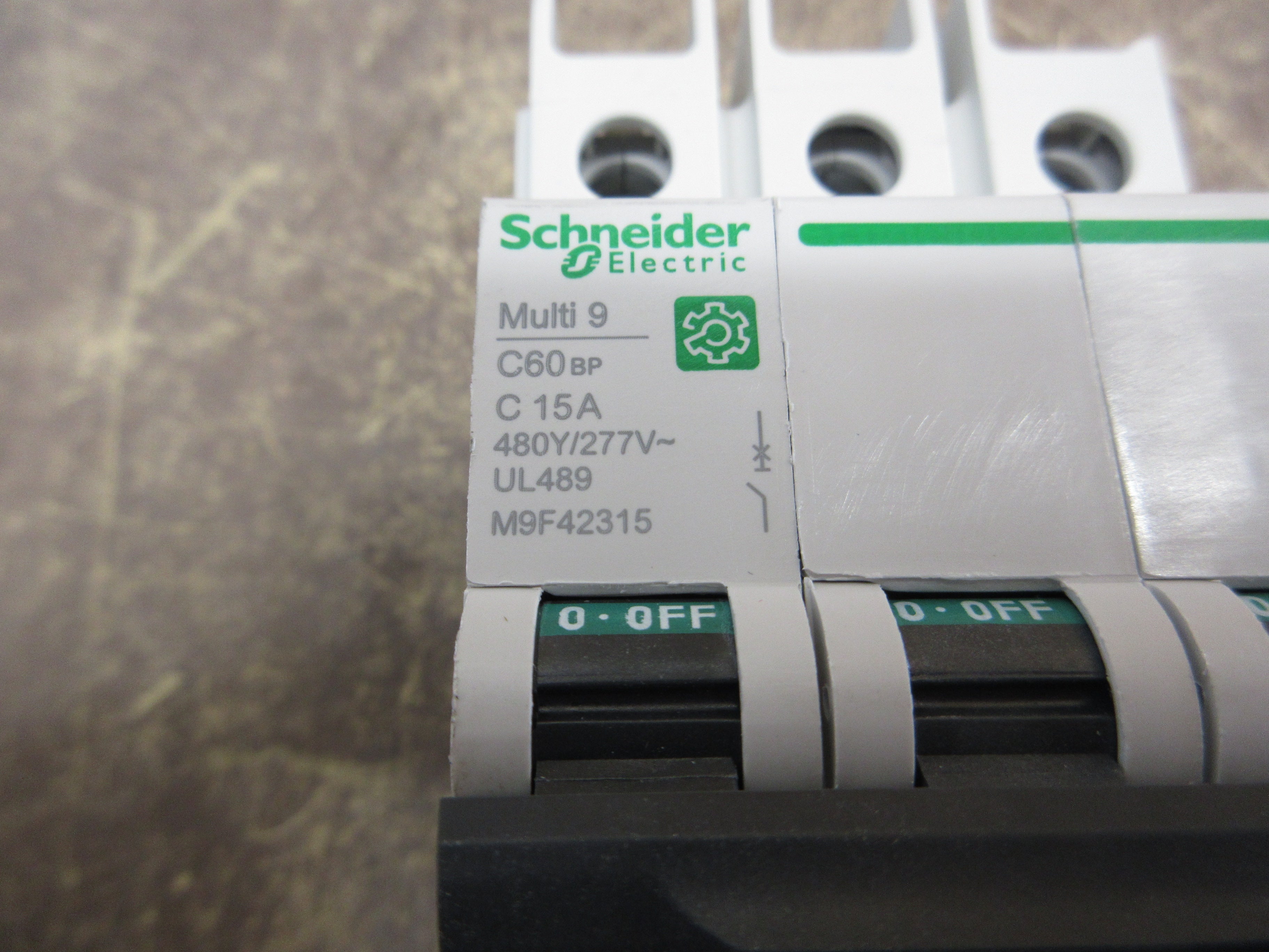 Schneider Electric Multi 9 Circuit Breaker M9F42315 15A 480Y/277V 3P Used