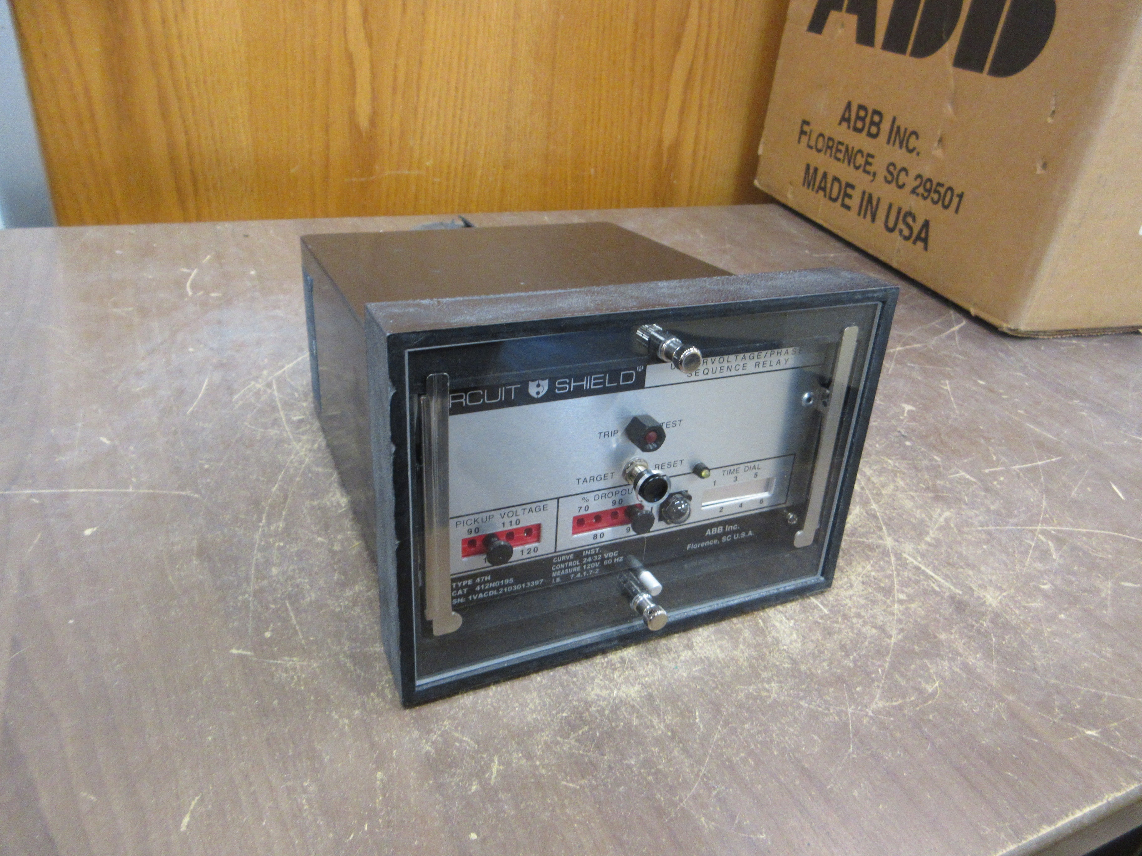 ABB Type 47H Undervoltage Phase Sequence Relay 412N0195 24/32VDC New Surplus