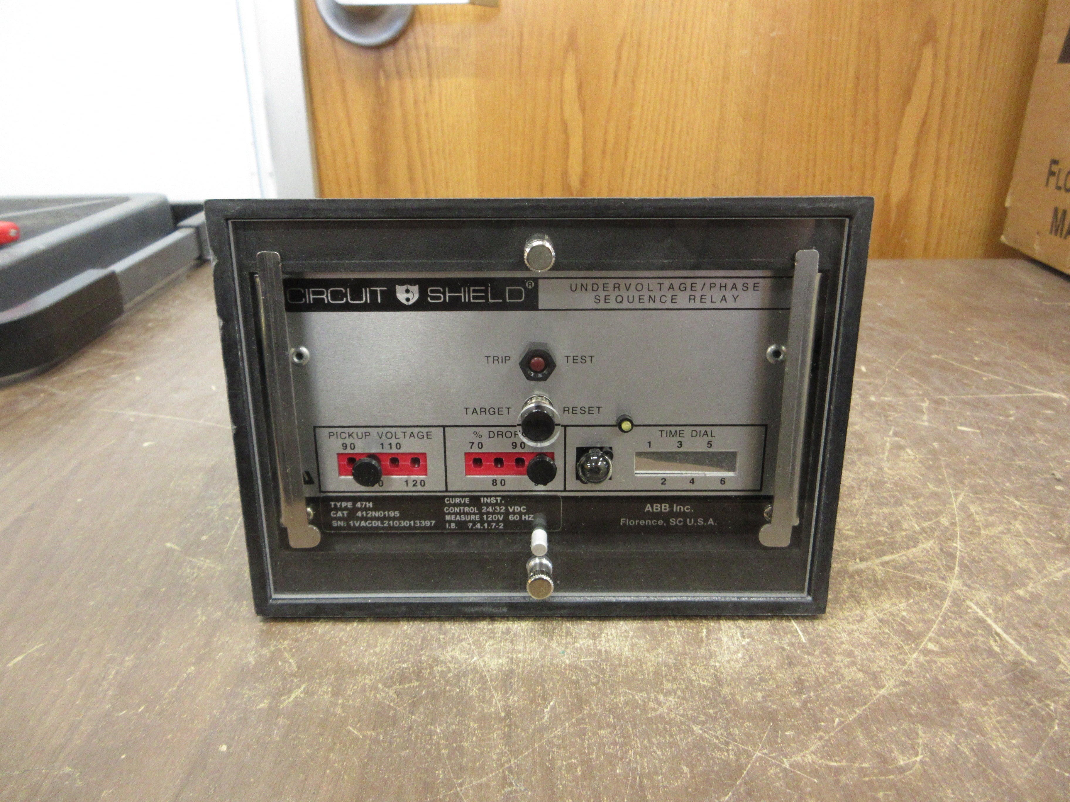 ABB Type 47H Undervoltage Phase Sequence Relay 412N0195 24/32VDC New Surplus