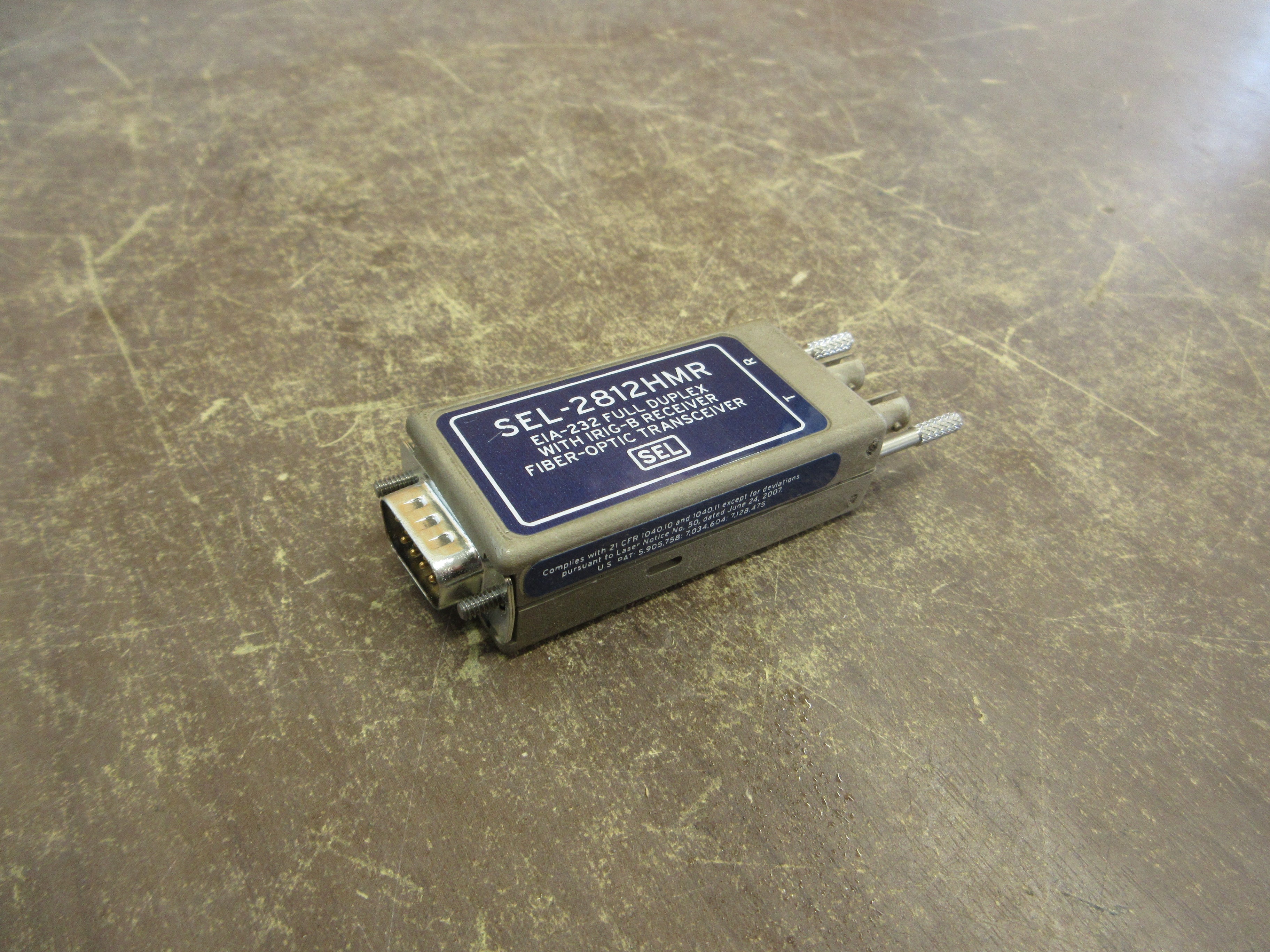 SEL EIA-232 Fiber-Optic Transceiver SEL-2812HMR Full Duplex w/ IRIG-B Receiver