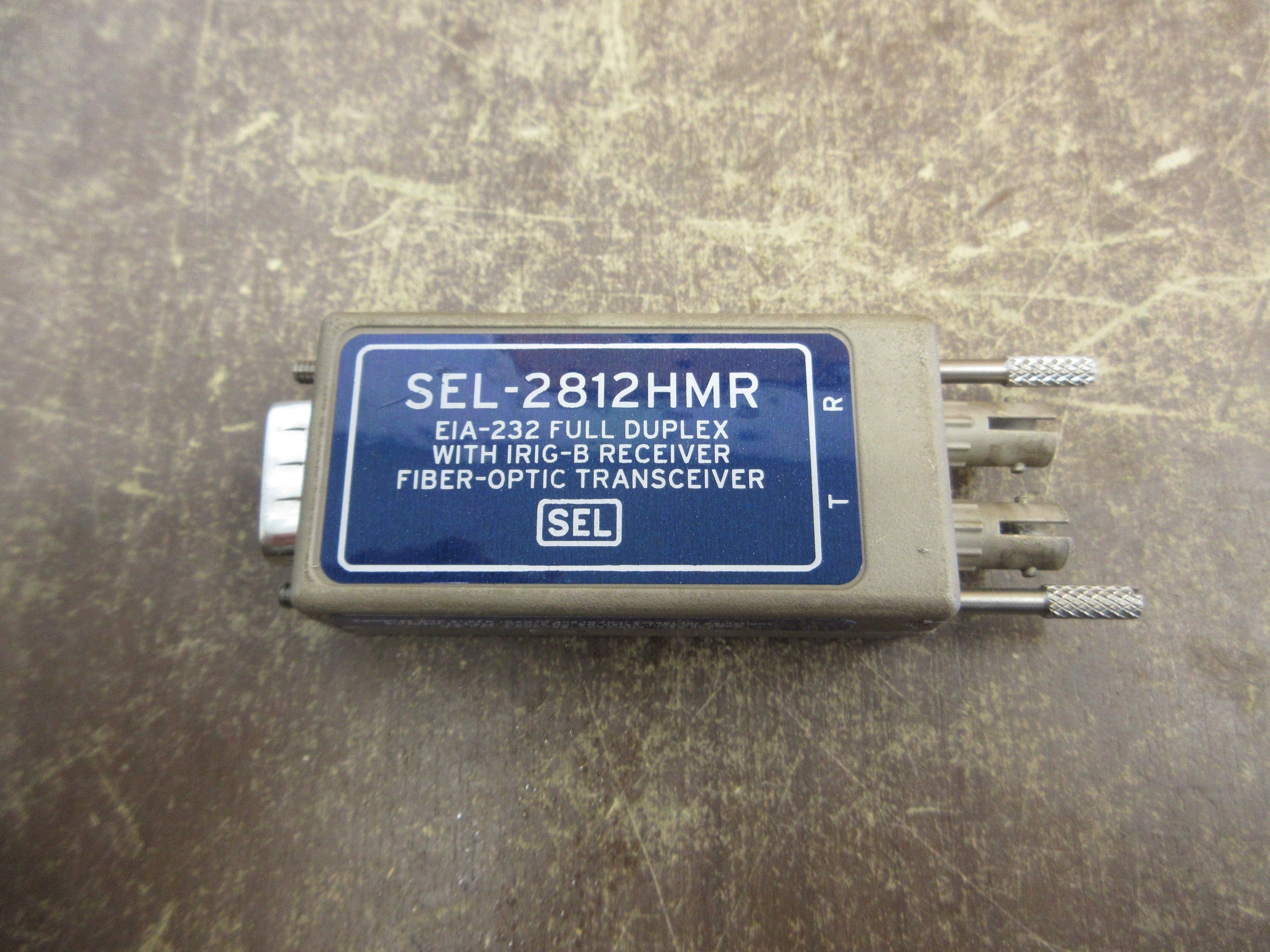 SEL EIA-232 Fiber-Optic Transceiver SEL-2812HMR Full Duplex w/ IRIG-B Receiver