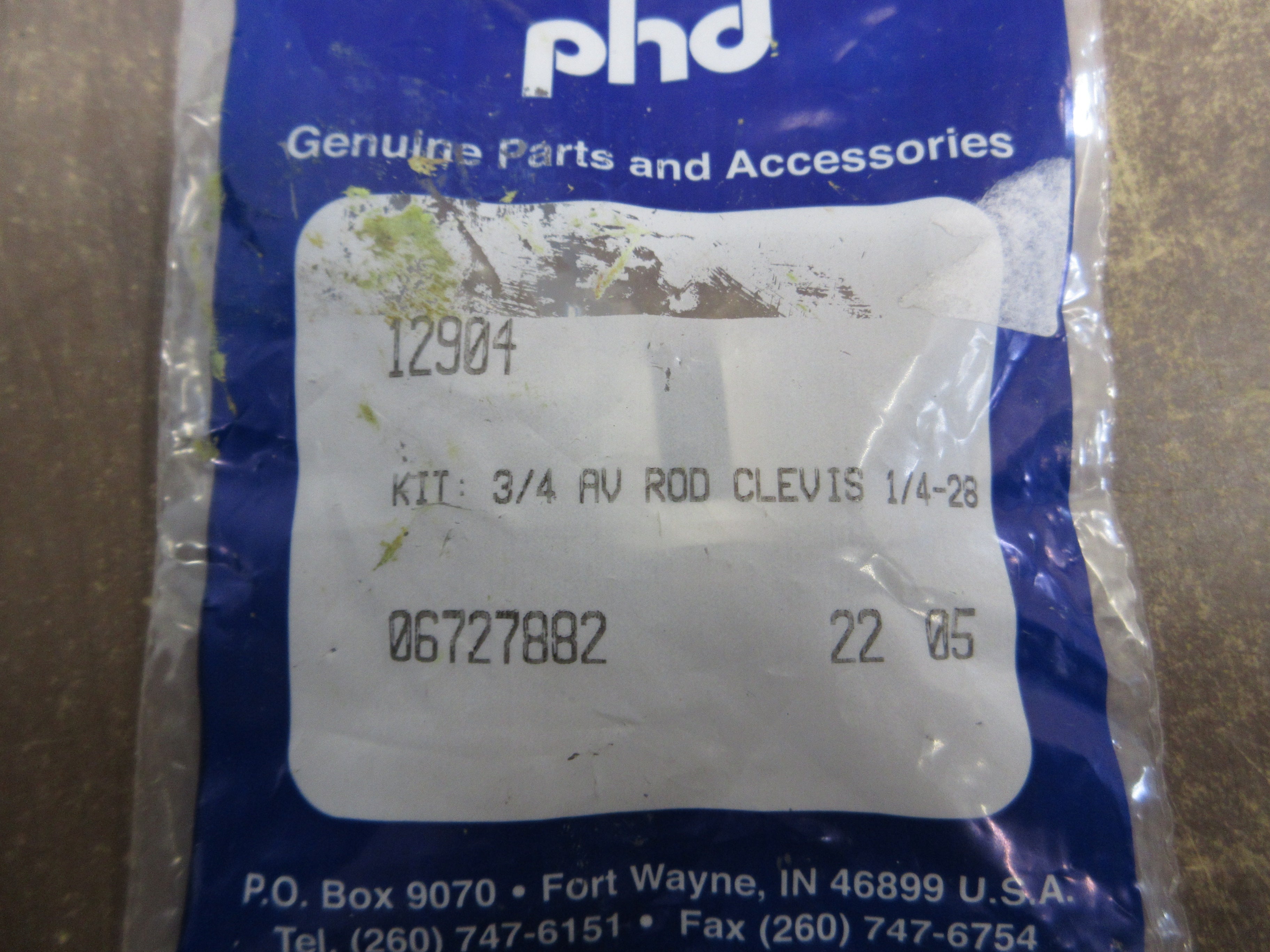 PHD Clevis Rod Mount 12904 3/4" Bore New Surplus