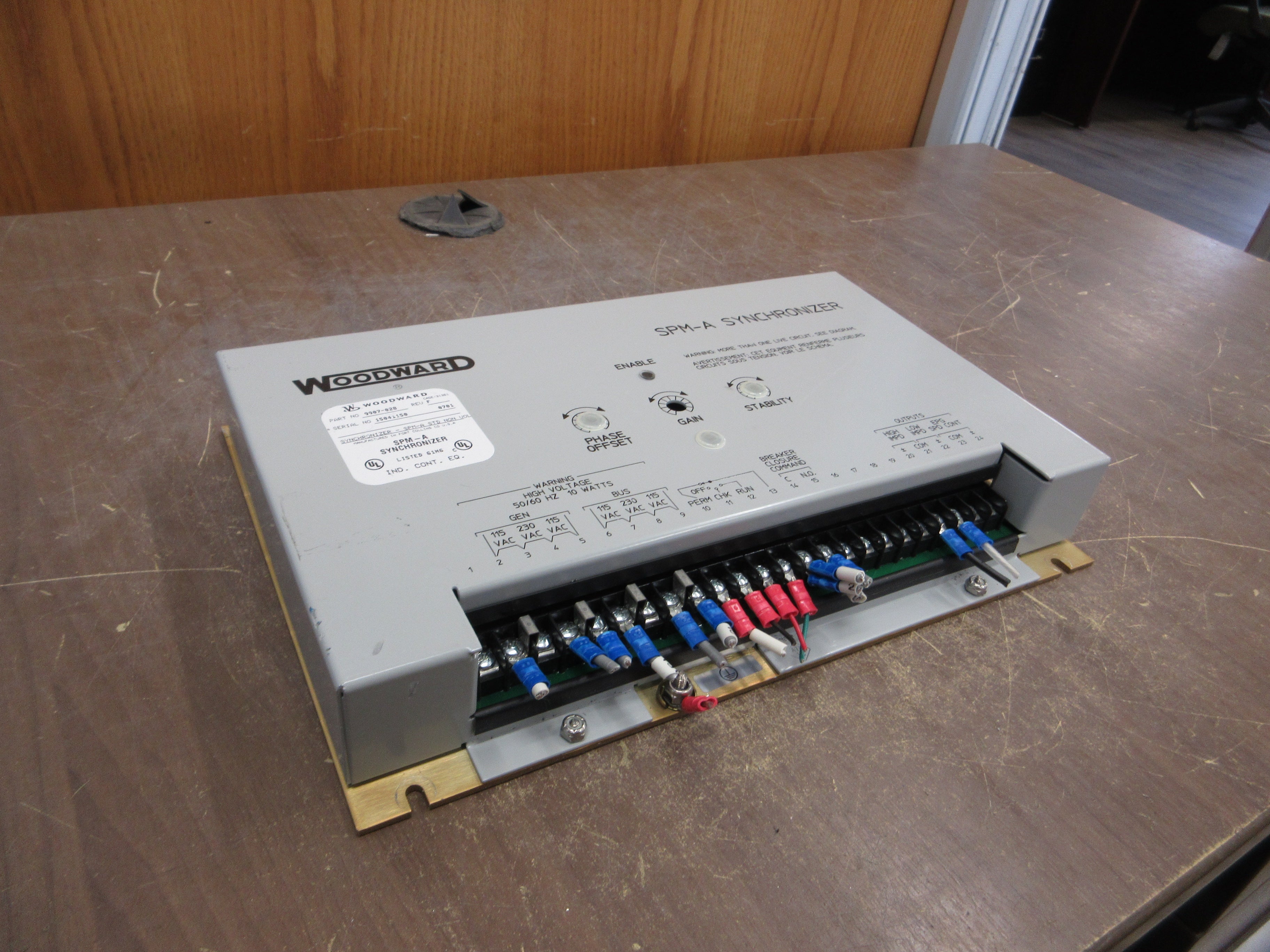 Woodward SPM-A Synchronizer 9907-028 Rev. F Used