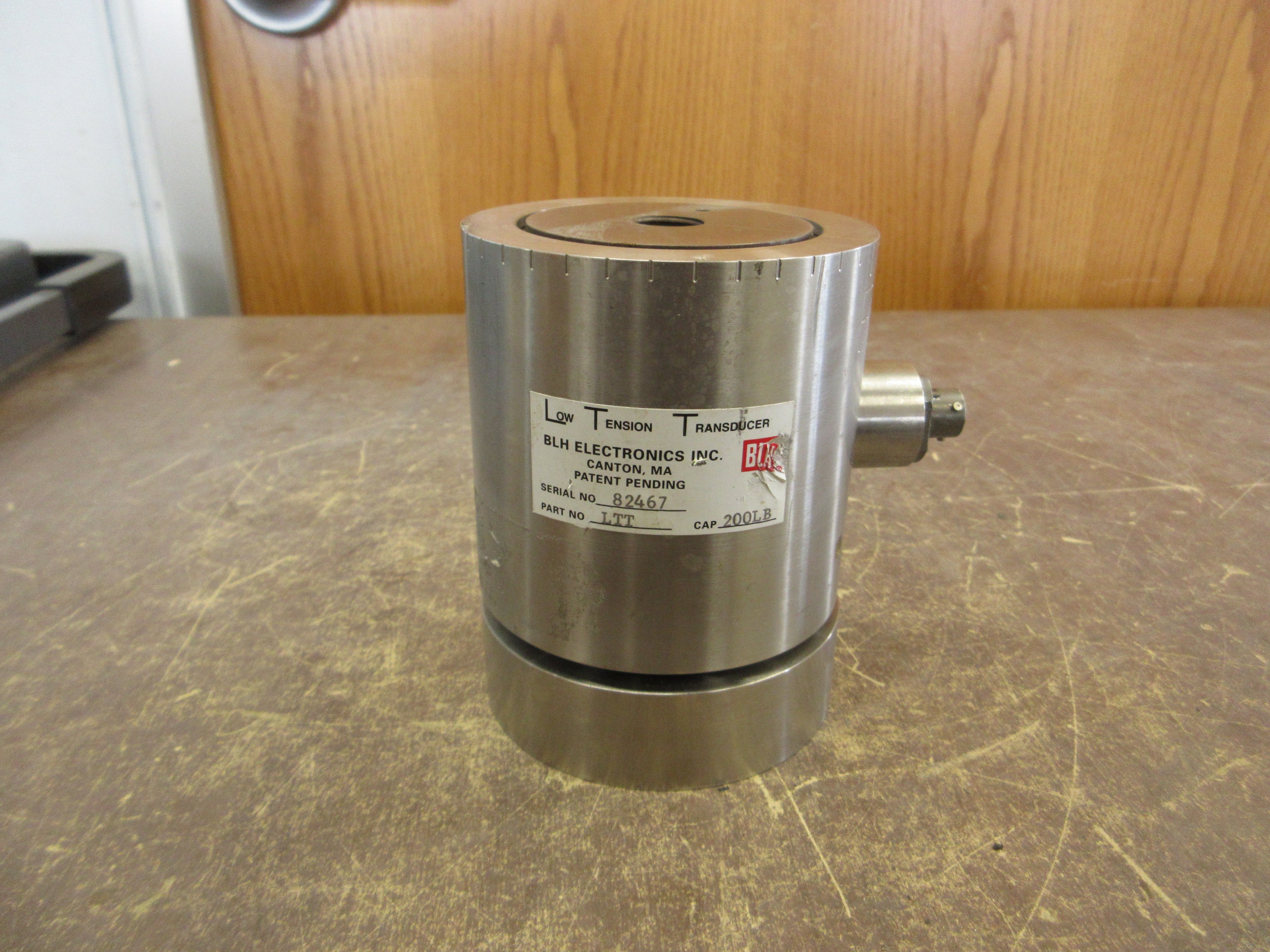BLH Electronics Low Tension Transducer LTT 200lbs Capacity Used