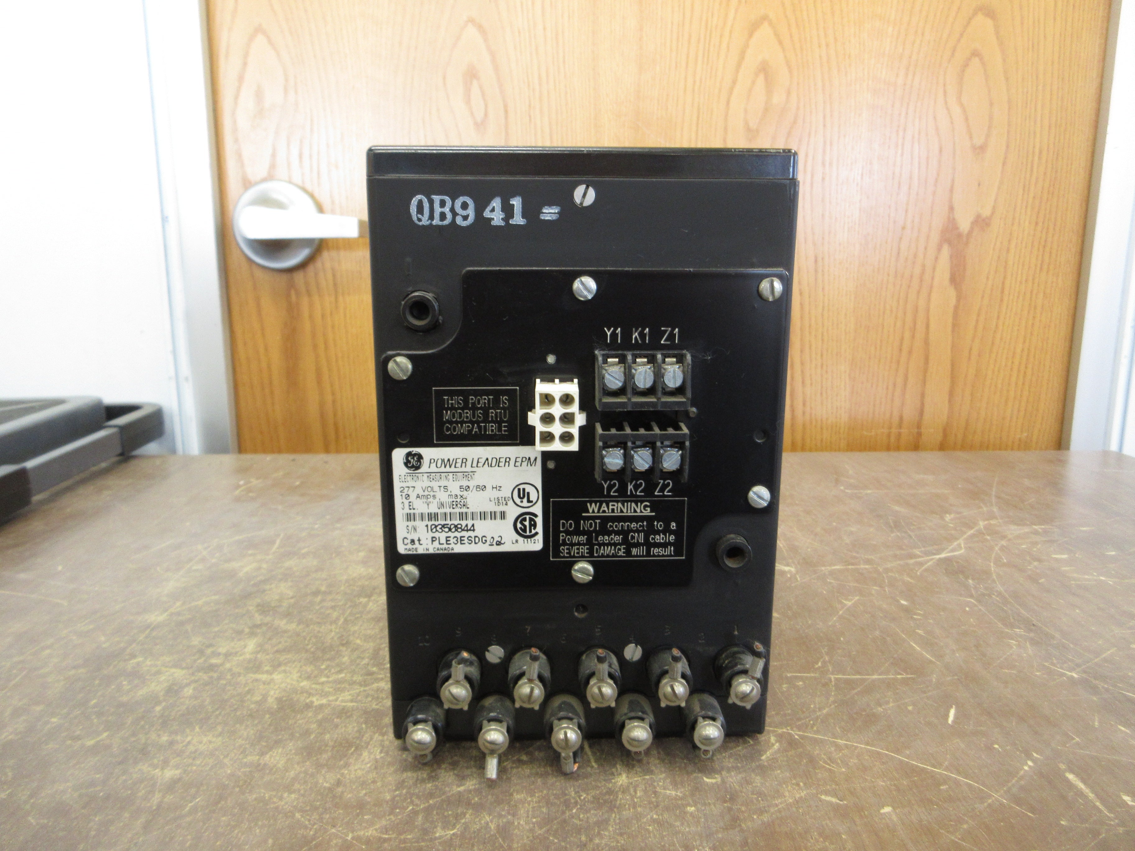 GE Power Leader EPM PLE3ESDG02 277V 50/60Hz 10A Used