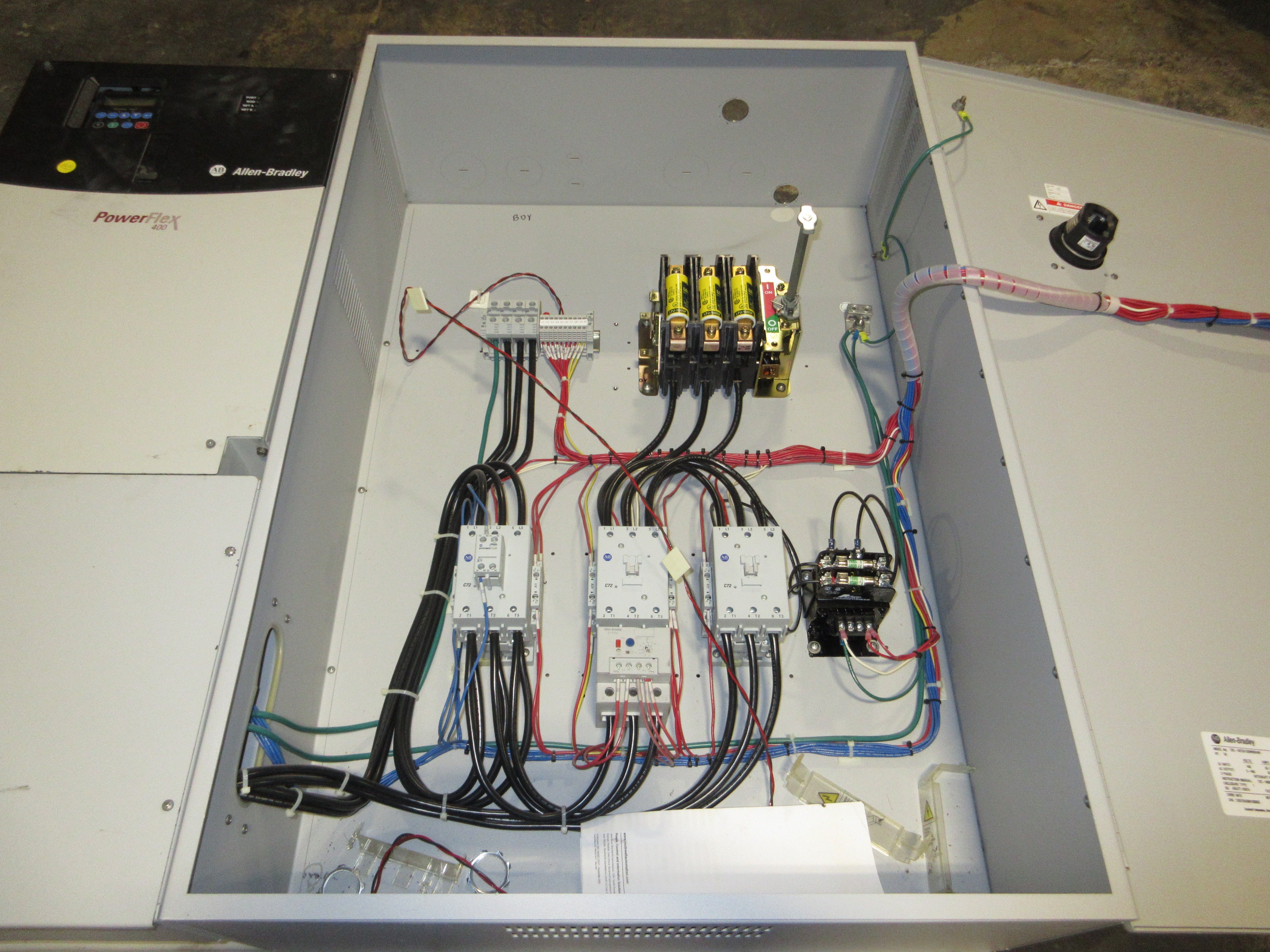 Allen-Bradley PowerFlex 400 AC Drive w/ Bypass 23C-D072A103NNBANN 50HP 3Ph Used
