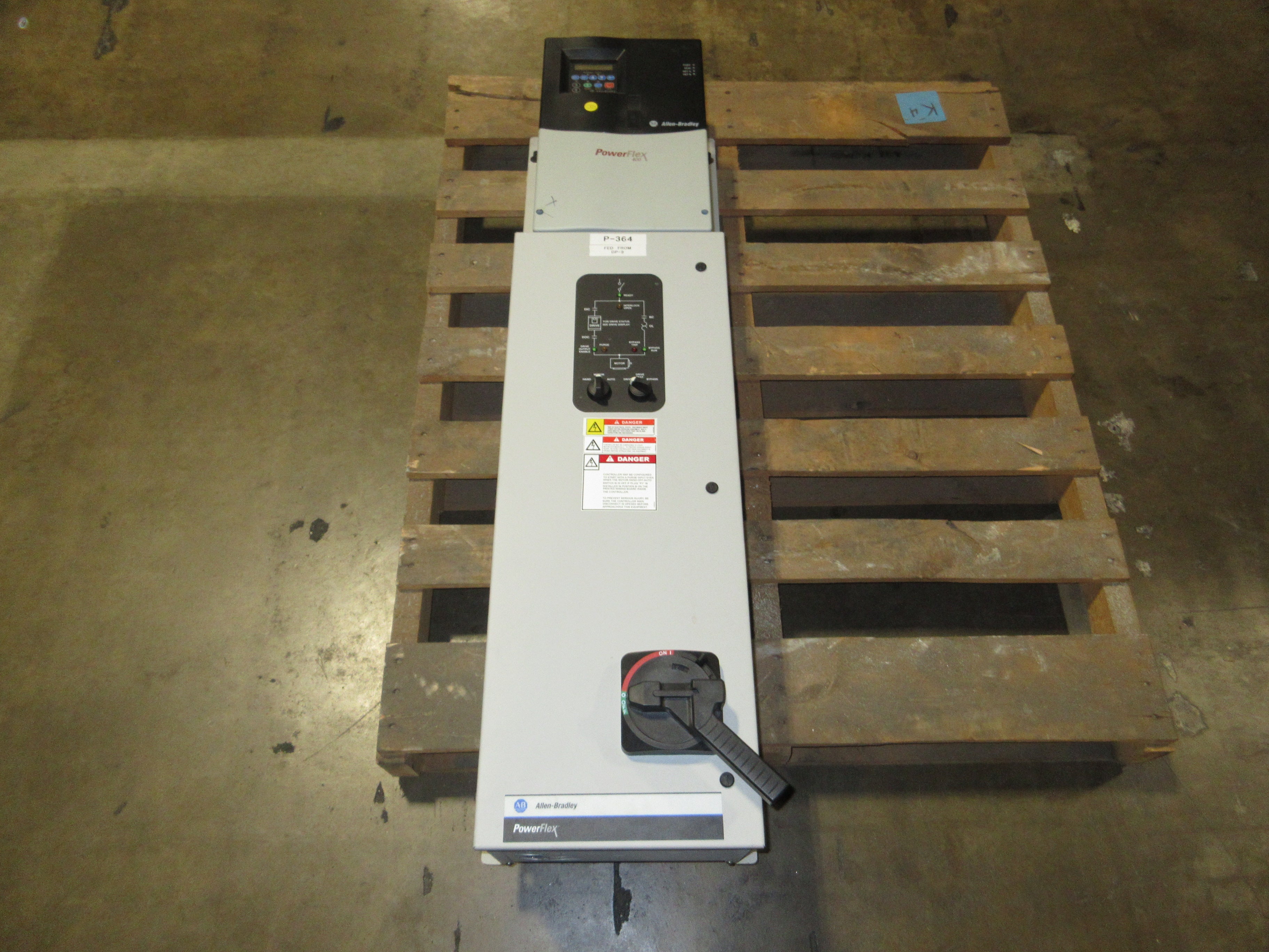 Allen-Bradley PowerFlex 400 AC Drive w/ Bypass 22C-D045A103 30HP 3Ph Used