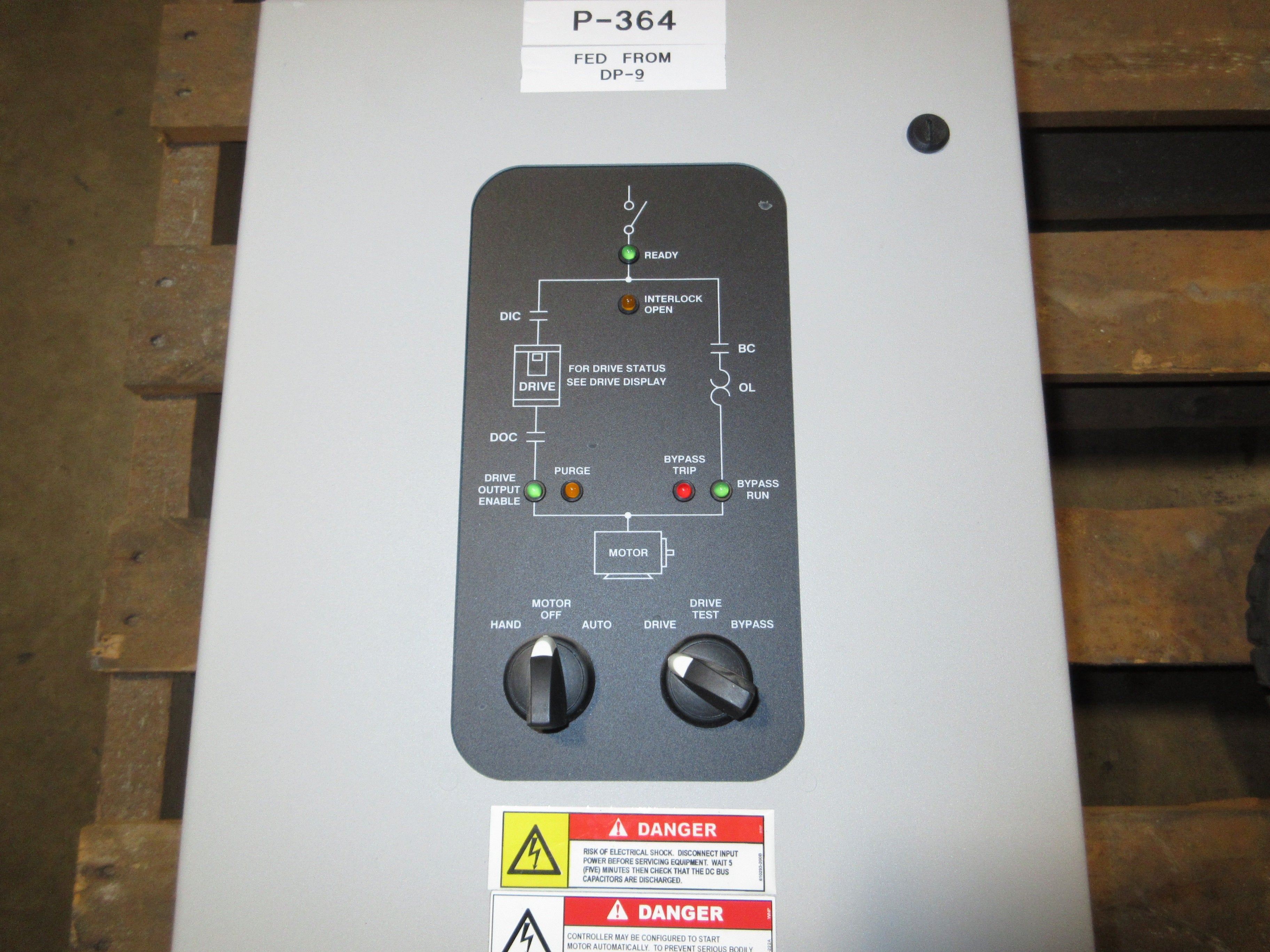 Allen-Bradley PowerFlex 400 AC Drive w/ Bypass 22C-D045A103 30HP 3Ph Used