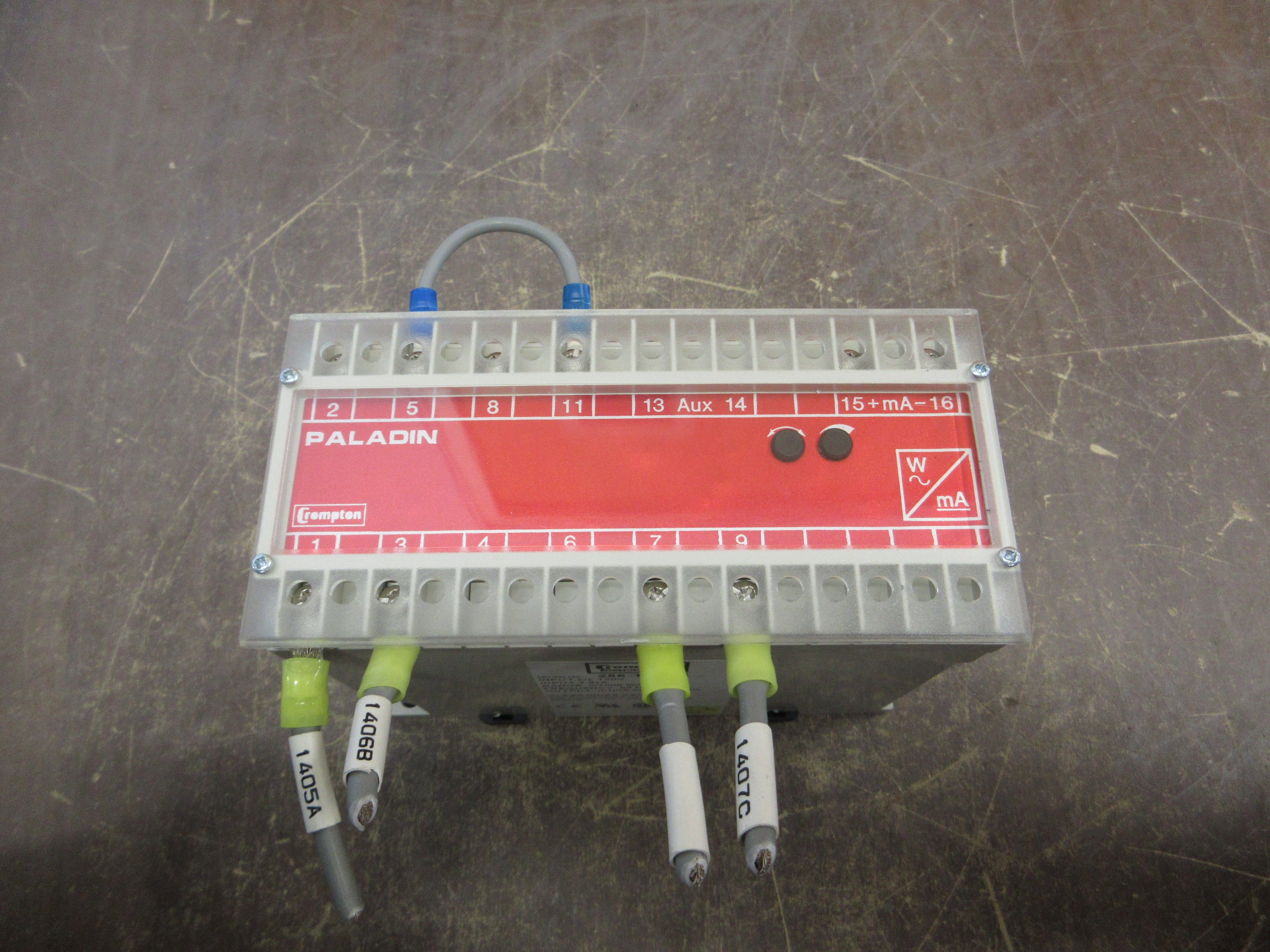 Crompton Paladin Transducer 256-TWMU-QQFA-C6-SS 120V 0.5A 60Hz Used