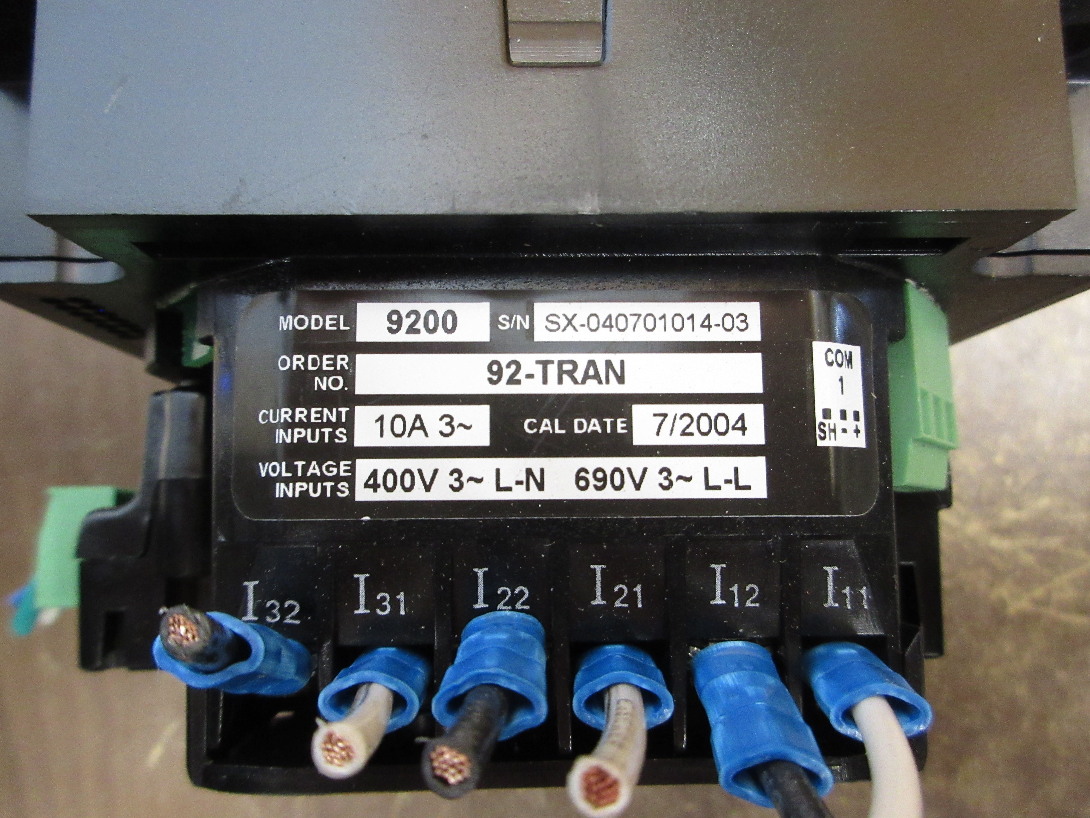 Siemens Ion Power Meter 9200 92-TRAN 3Ph 690V L-L 400V L-N Used