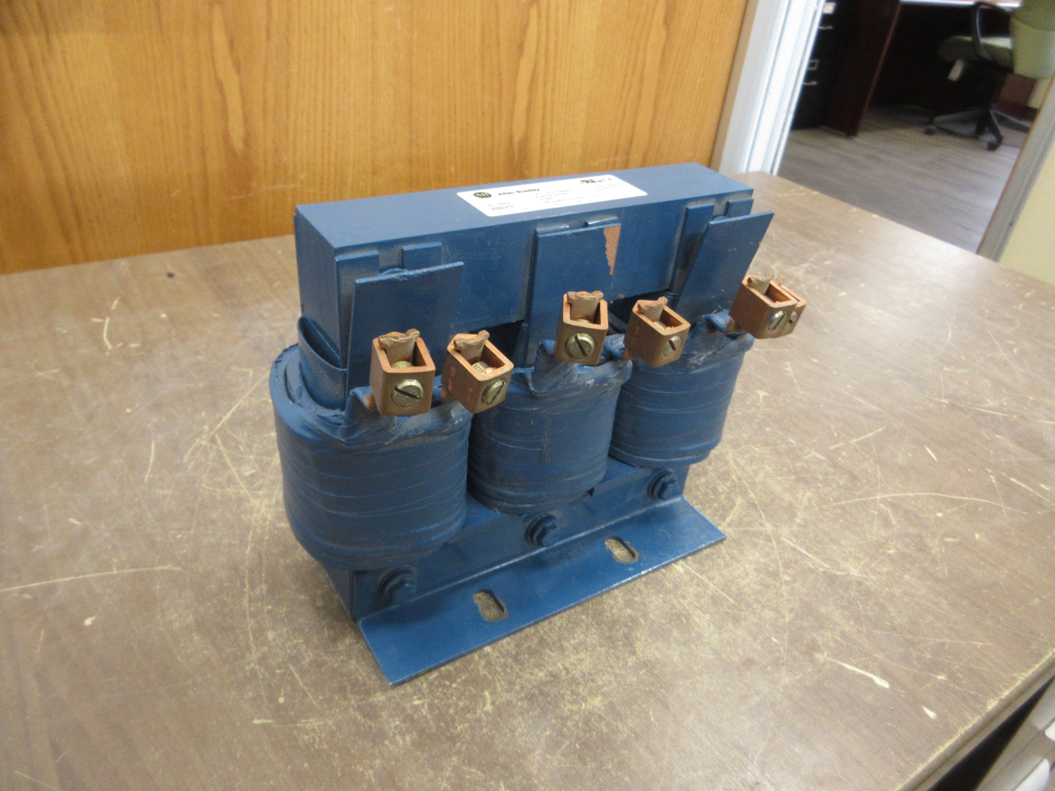 Allen-Bradley 1321-3R55-B Line Reactor 162753 0.5mH 55A 3Ph 600V 50/60Hz Used