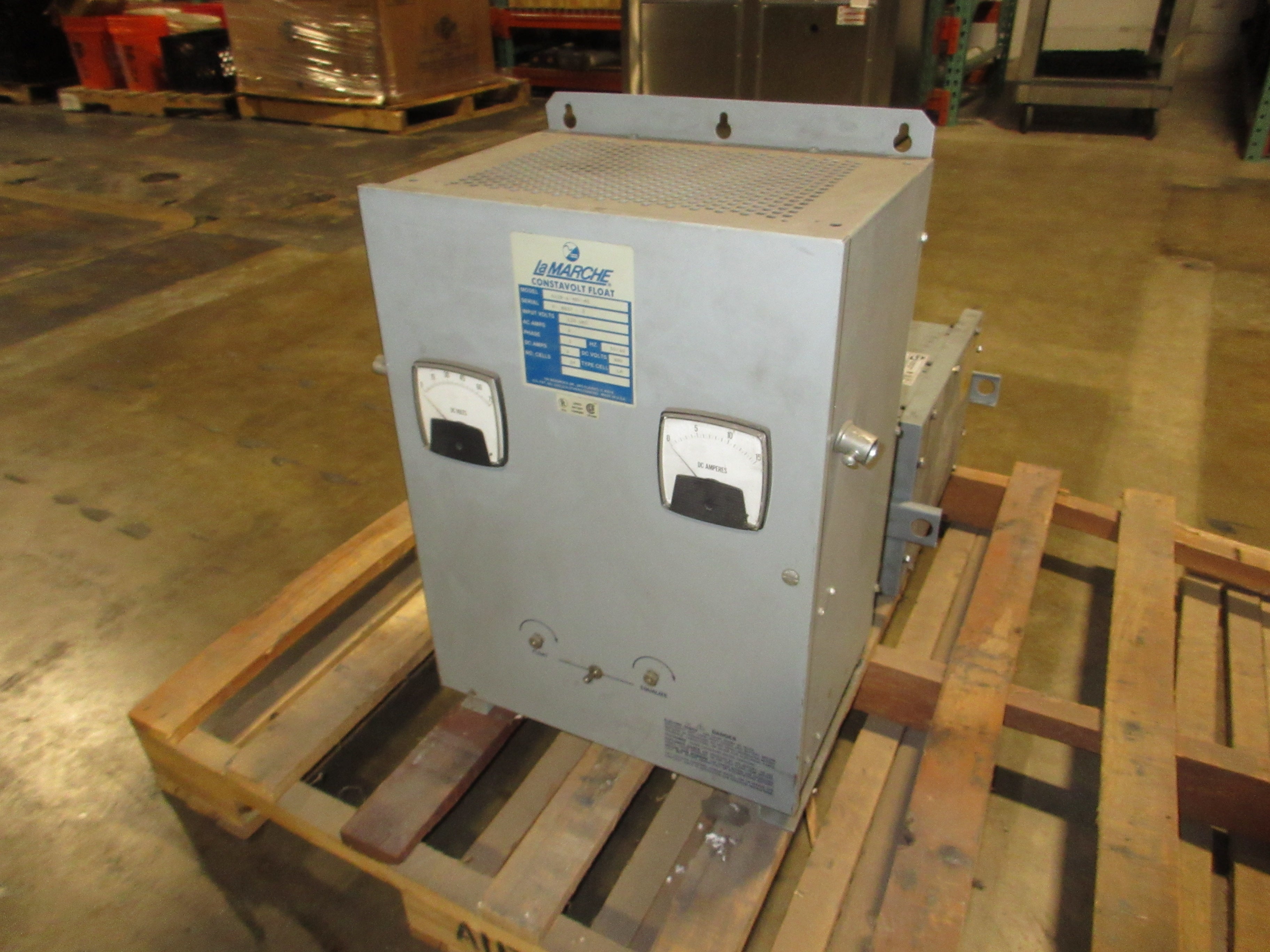 La Marche Constavolt Float Battery Charger A12B-6-48V-A1 Output: 48VDC 6A Used