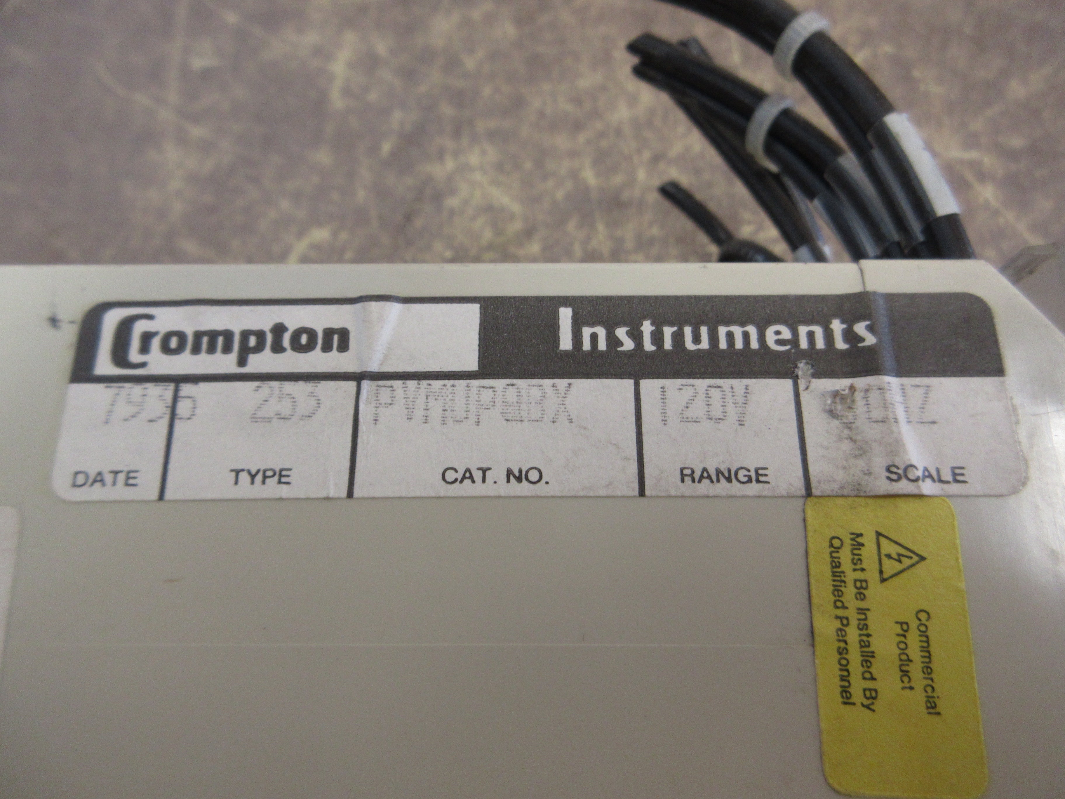 Crompton Protector Relay 253-PVMU-PQBX 120V 60Hz Used