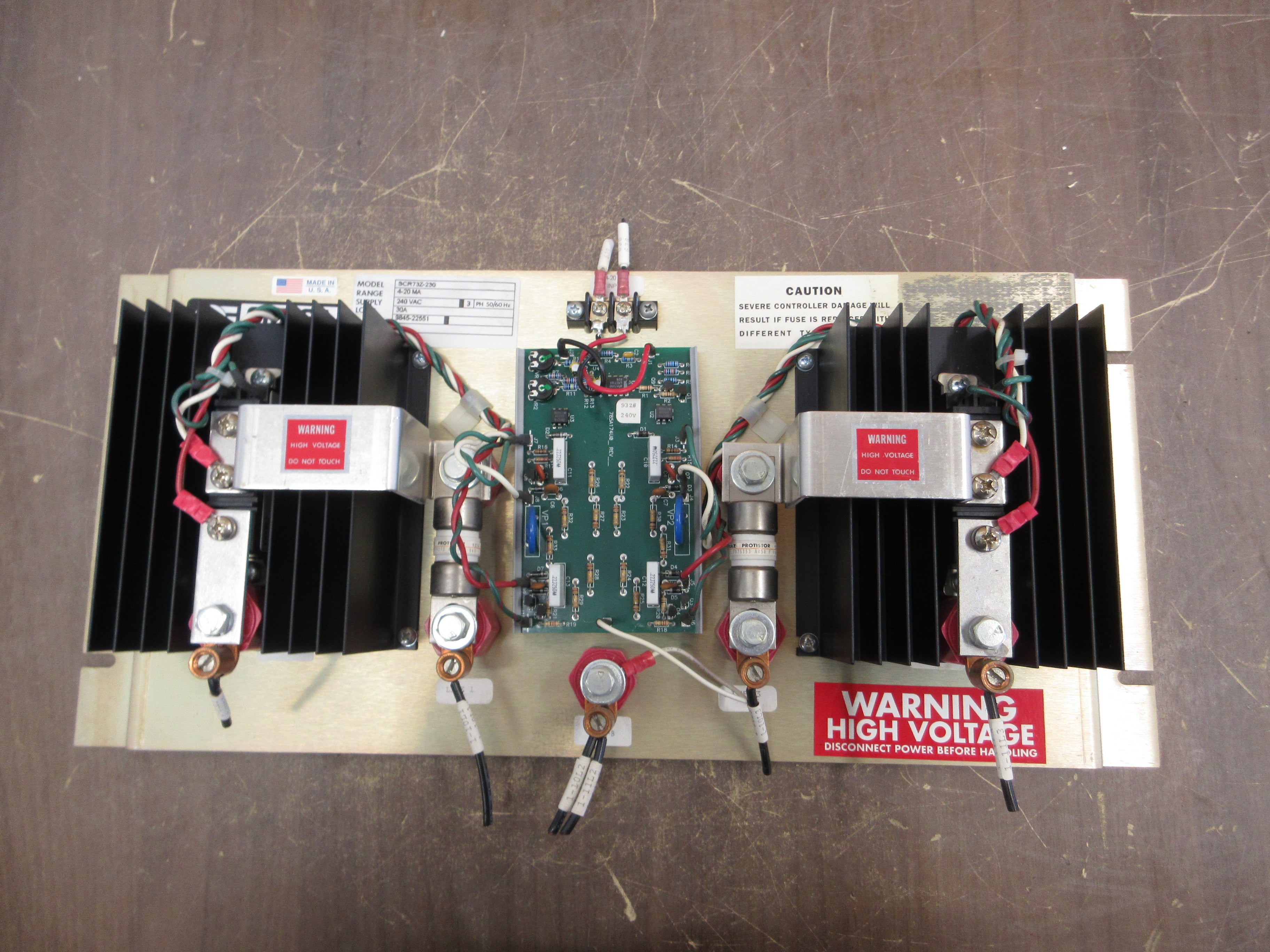 Omega Engineering Power Controller SCR73Z-230 4-20mA 240VAC 3Ph 50/60Hz Used