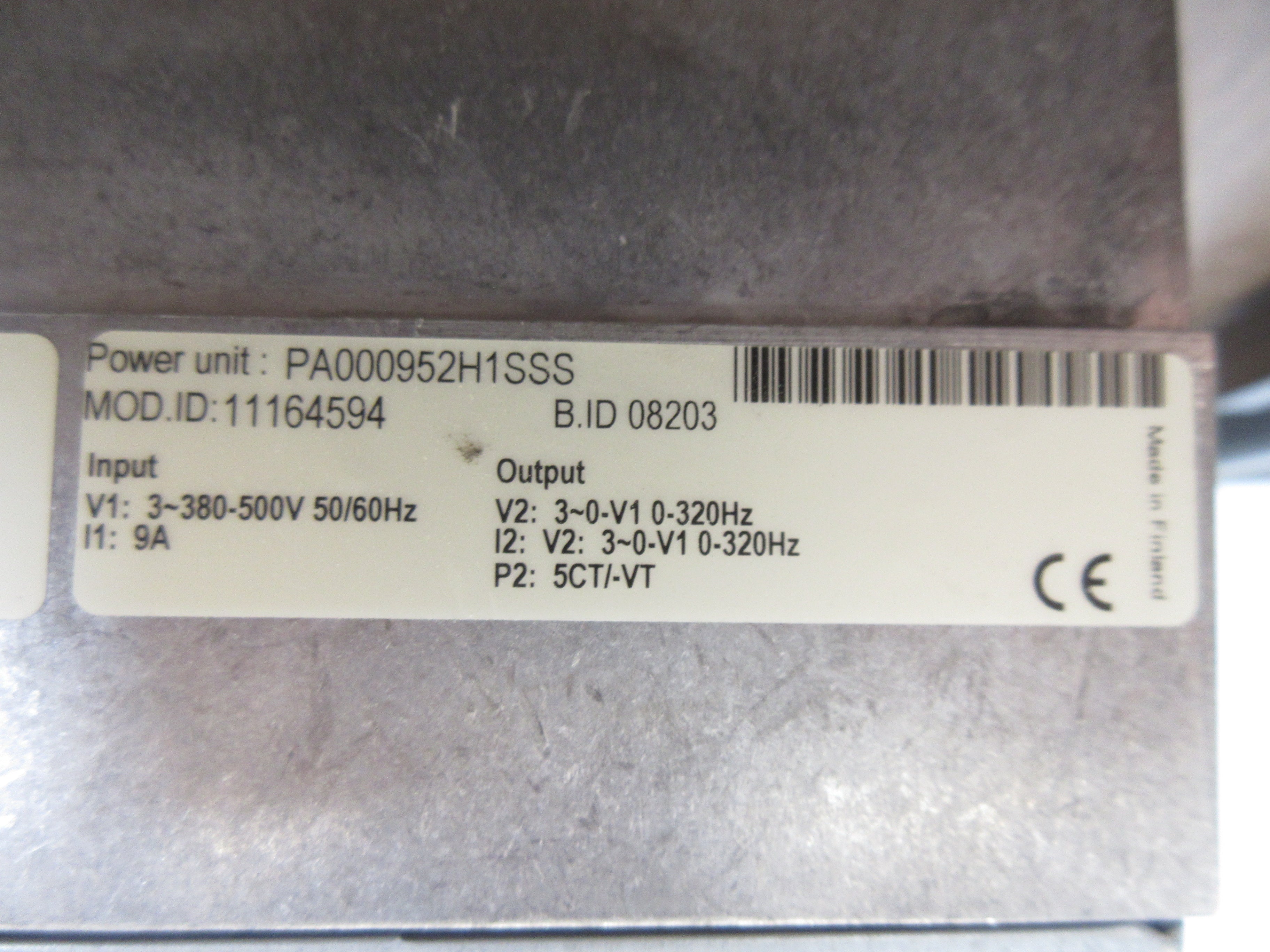 Honeywell AC Drive PA000952H1SSS 5HP 3Ph w/ Keypad Used