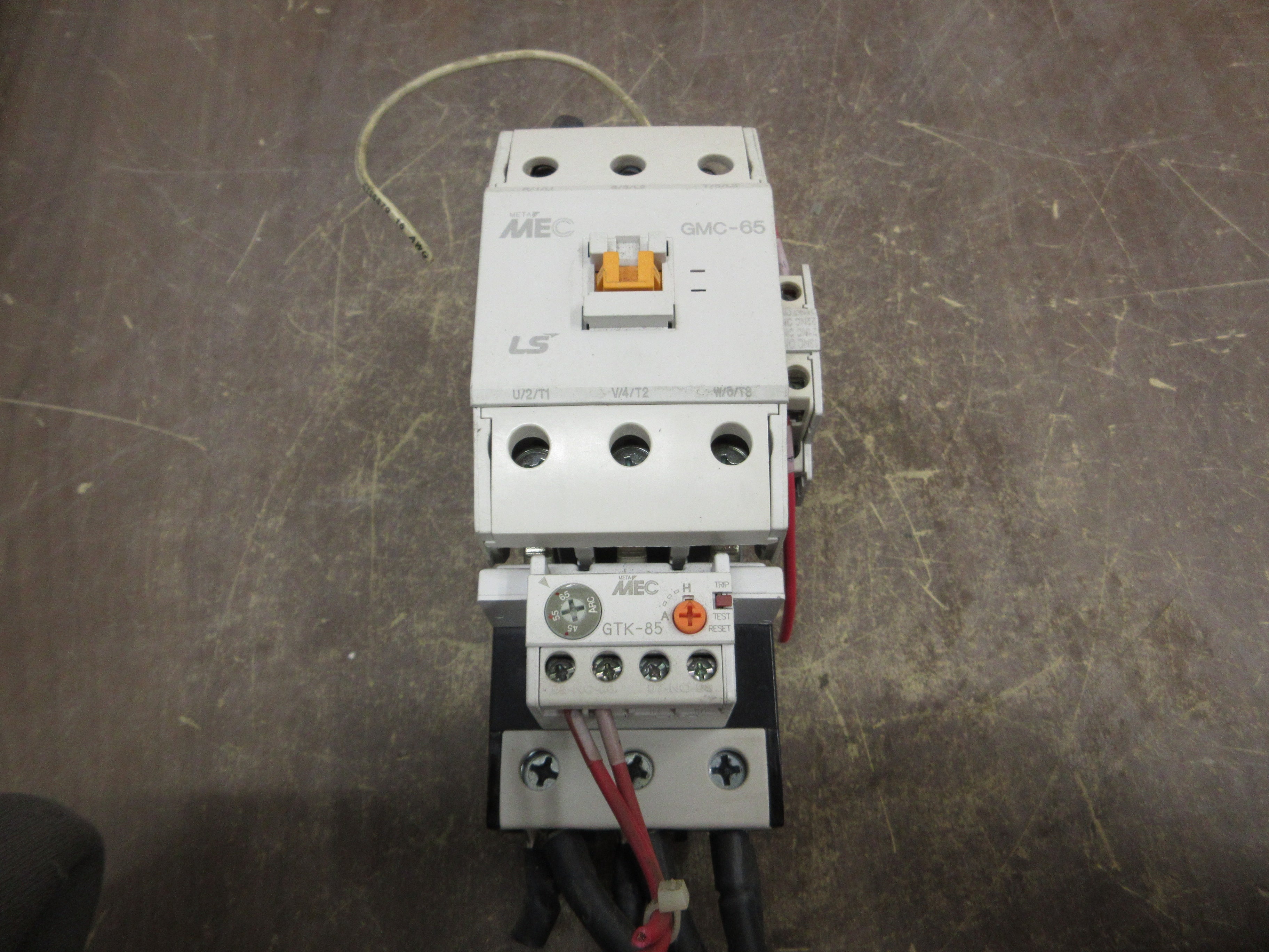LS MEC Starter GMC-65/GTK-85 120V Coil Trip: 45-65A (1) Aux Contact Used