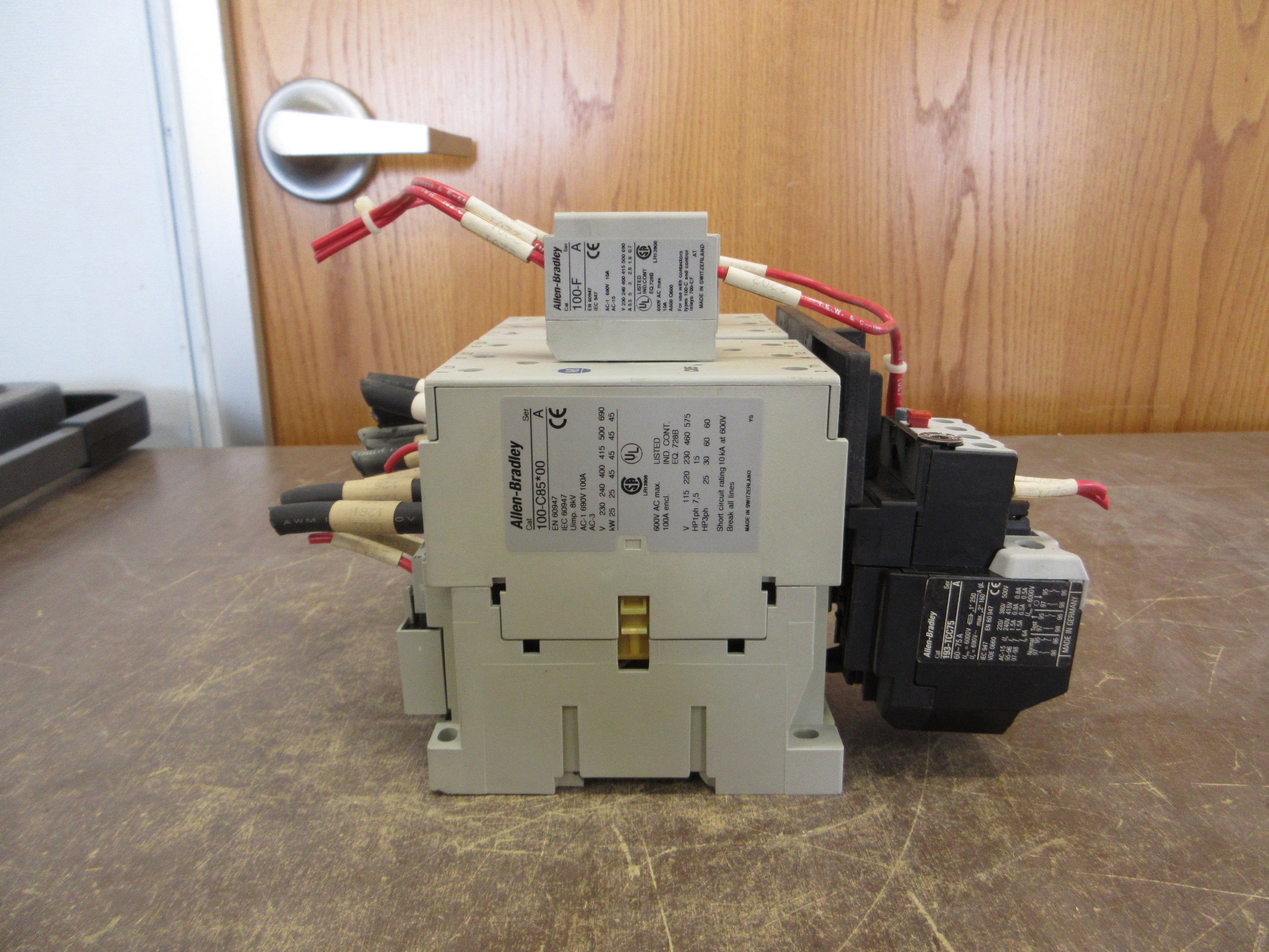 Allen-Bradley Reversing Starter 100-C85*00 / 193-TCC75 120V Coil Trip: 60-75A