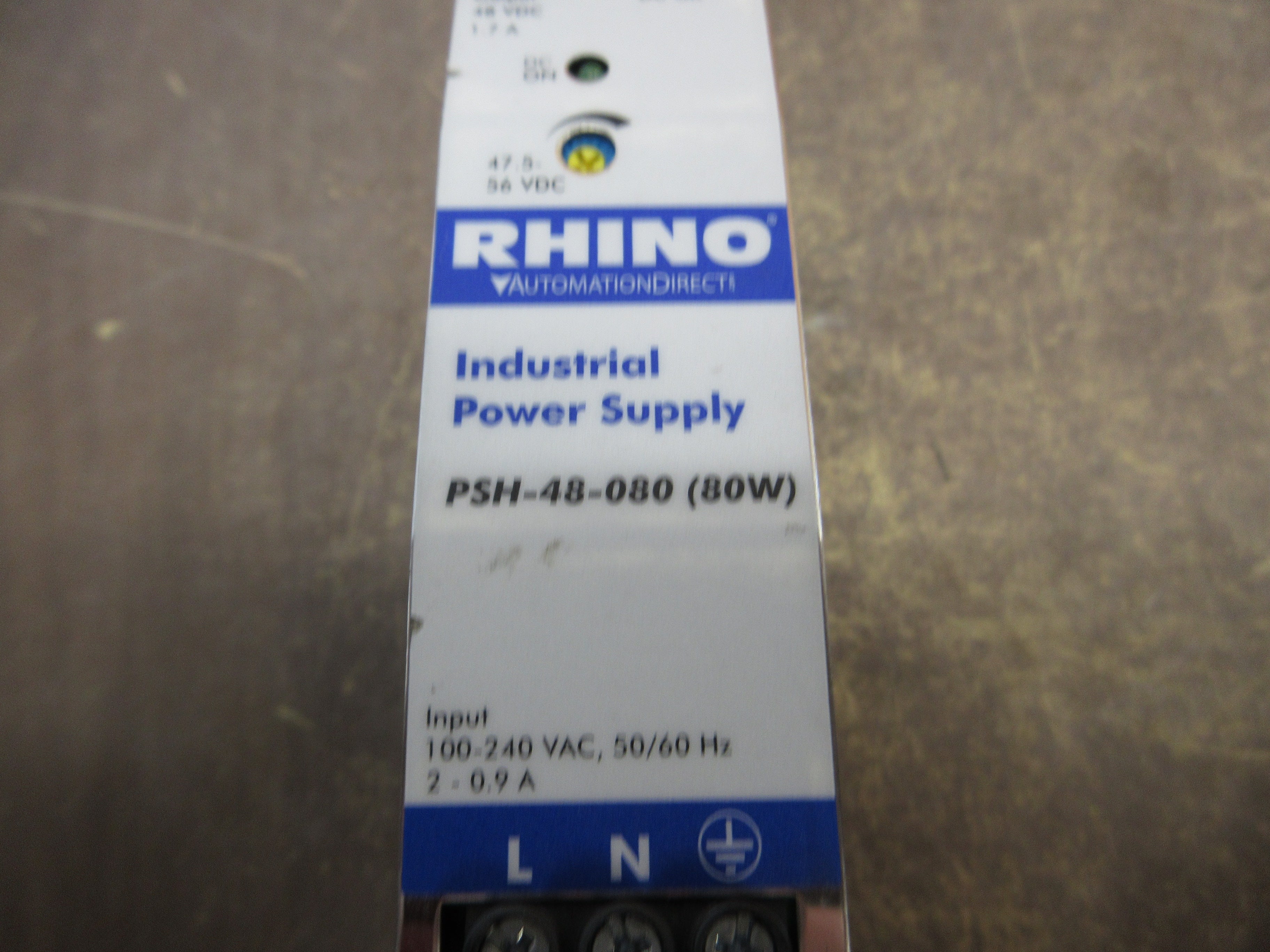 Automation Direct Rhino Industrial Power Supply PSH-48-080 80W Used