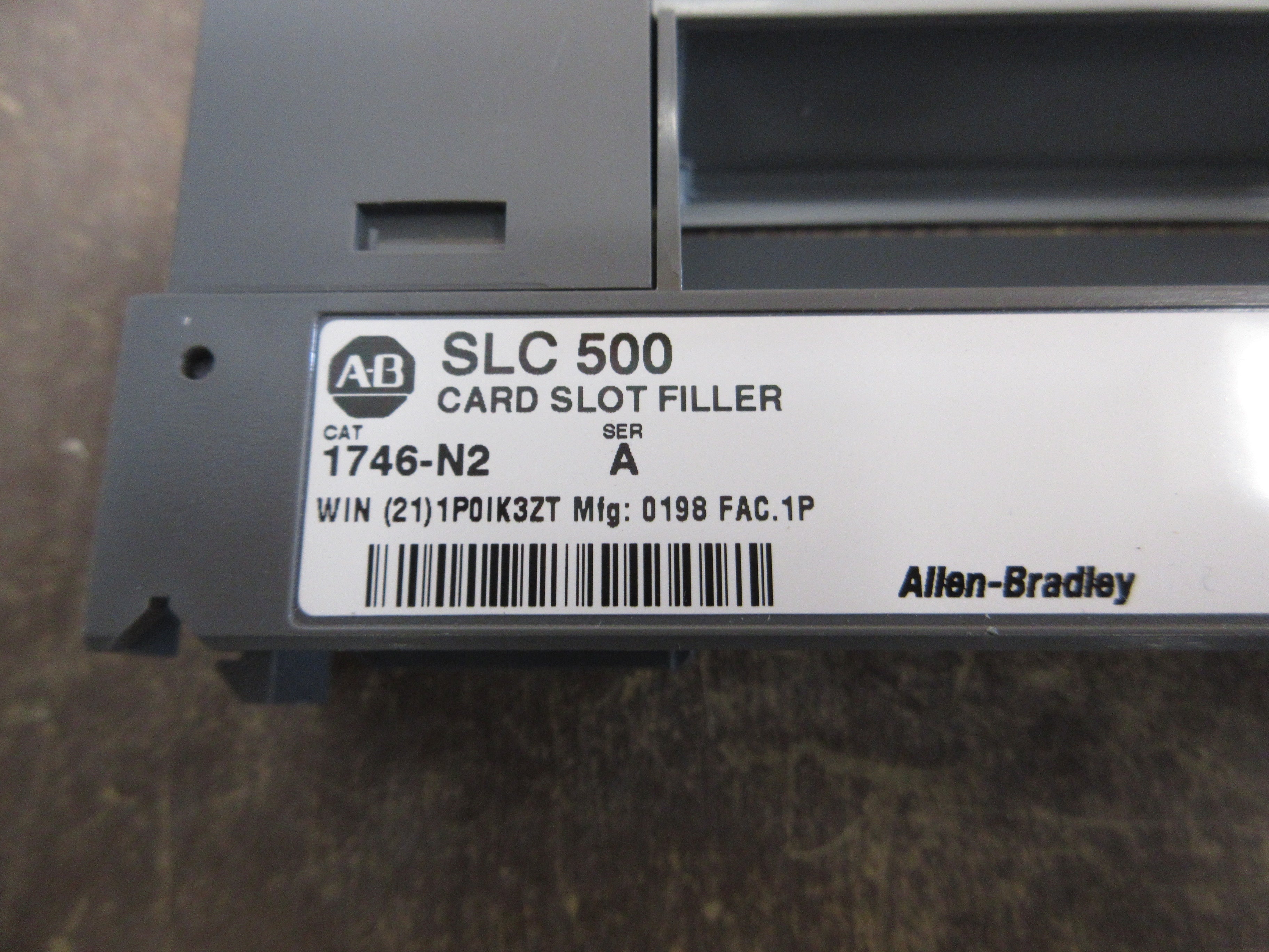 Allen-Bradley SLC 500 Card Slot Filler 1746-N2 Ser. A *Lot of 3* Used