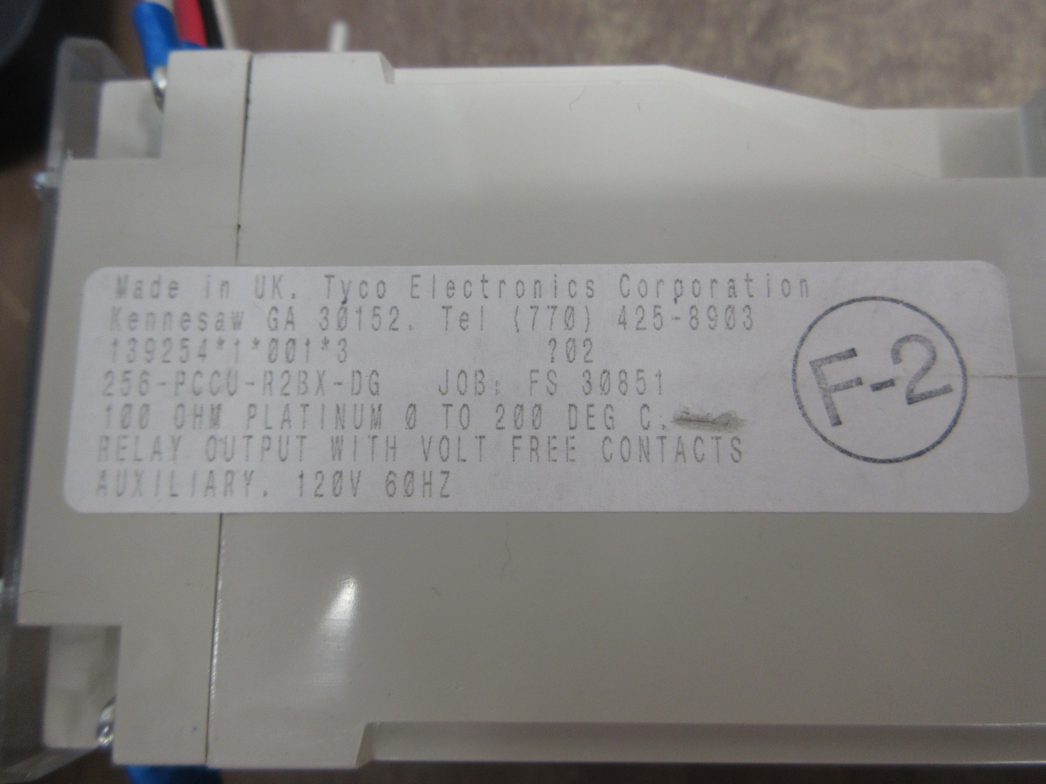 Crompton Temperature Relay 256-PCCU-R2BX-DG Range: 0-200 °C RTD: 100ohm Platinum