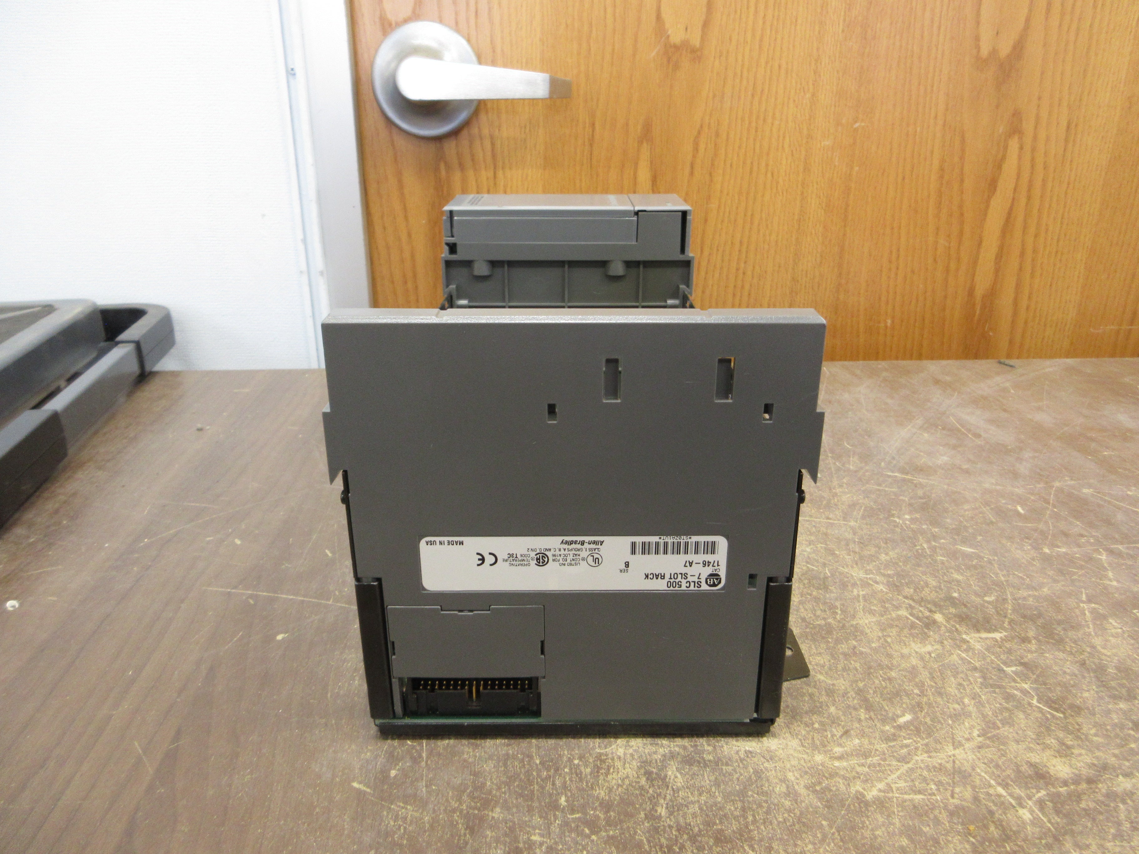Allen-Bradley SLC 500 PLC Rack w/ Power Supply 1746-A7 / 1746-P1 7-Slot Used