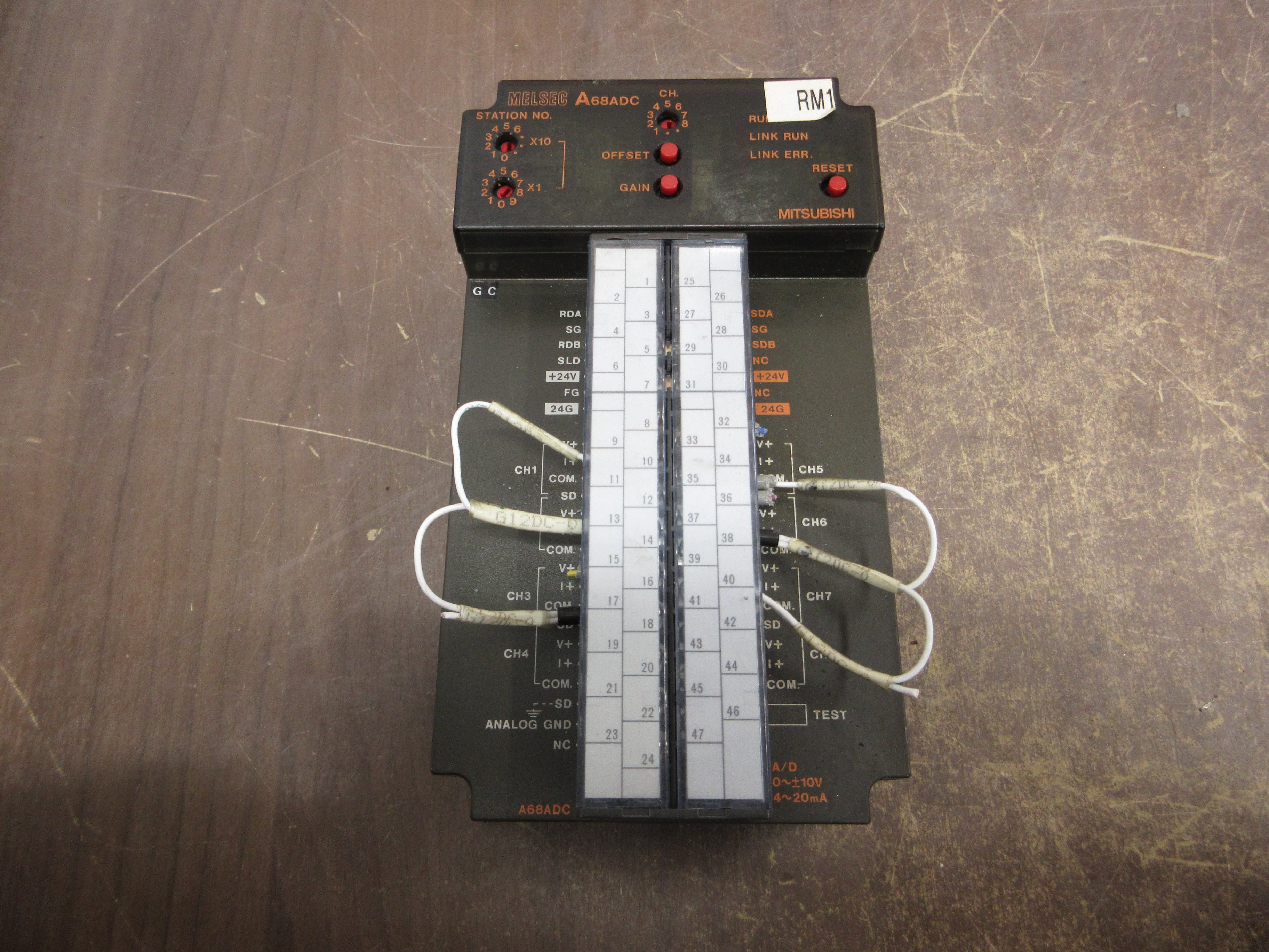 Mitsubishi Melsec A/D Converter Unit A68ADC 0-10V 4-20mA Used