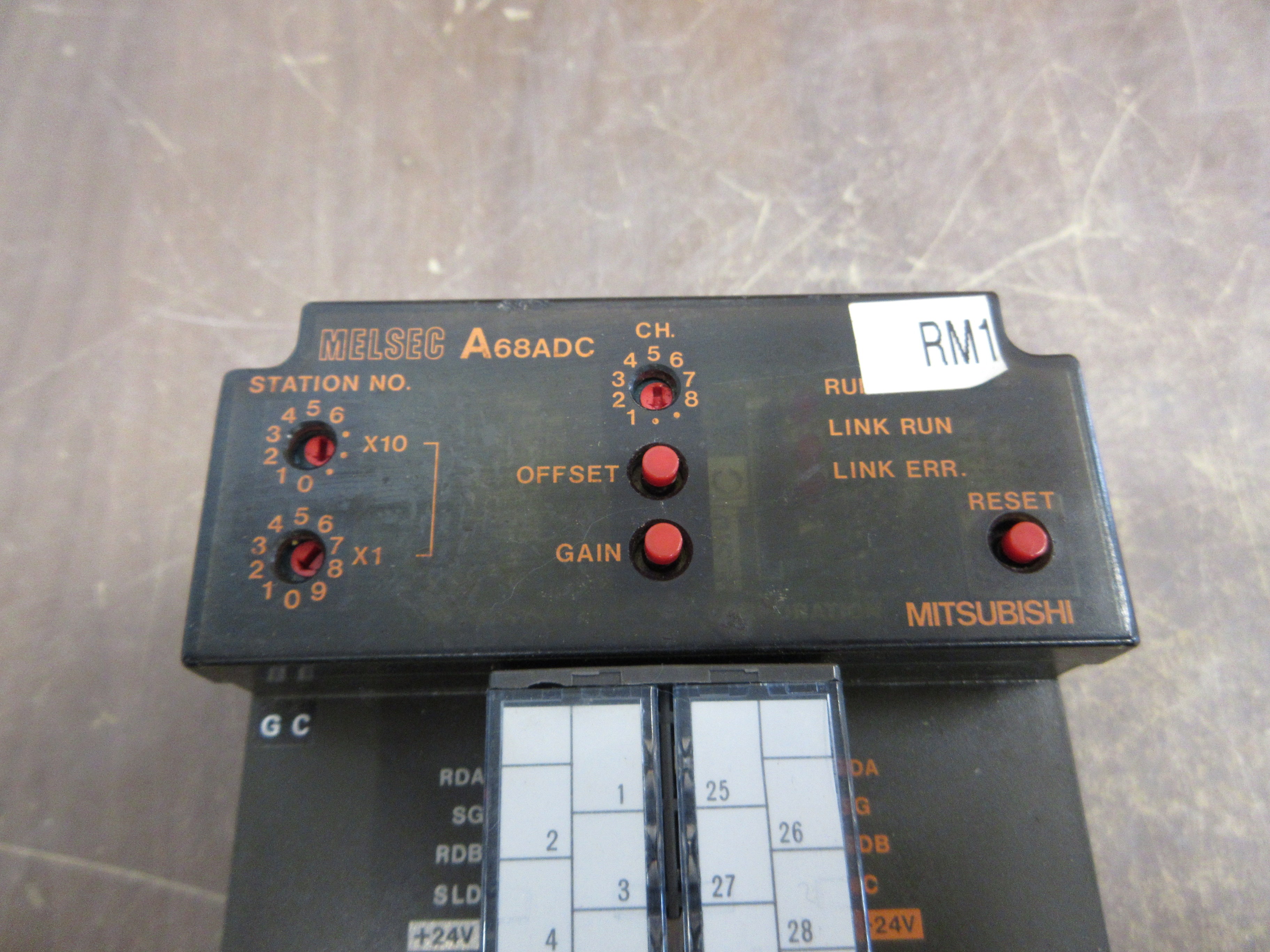 Mitsubishi Melsec A/D Converter Unit A68ADC 0-10V 4-20mA Used