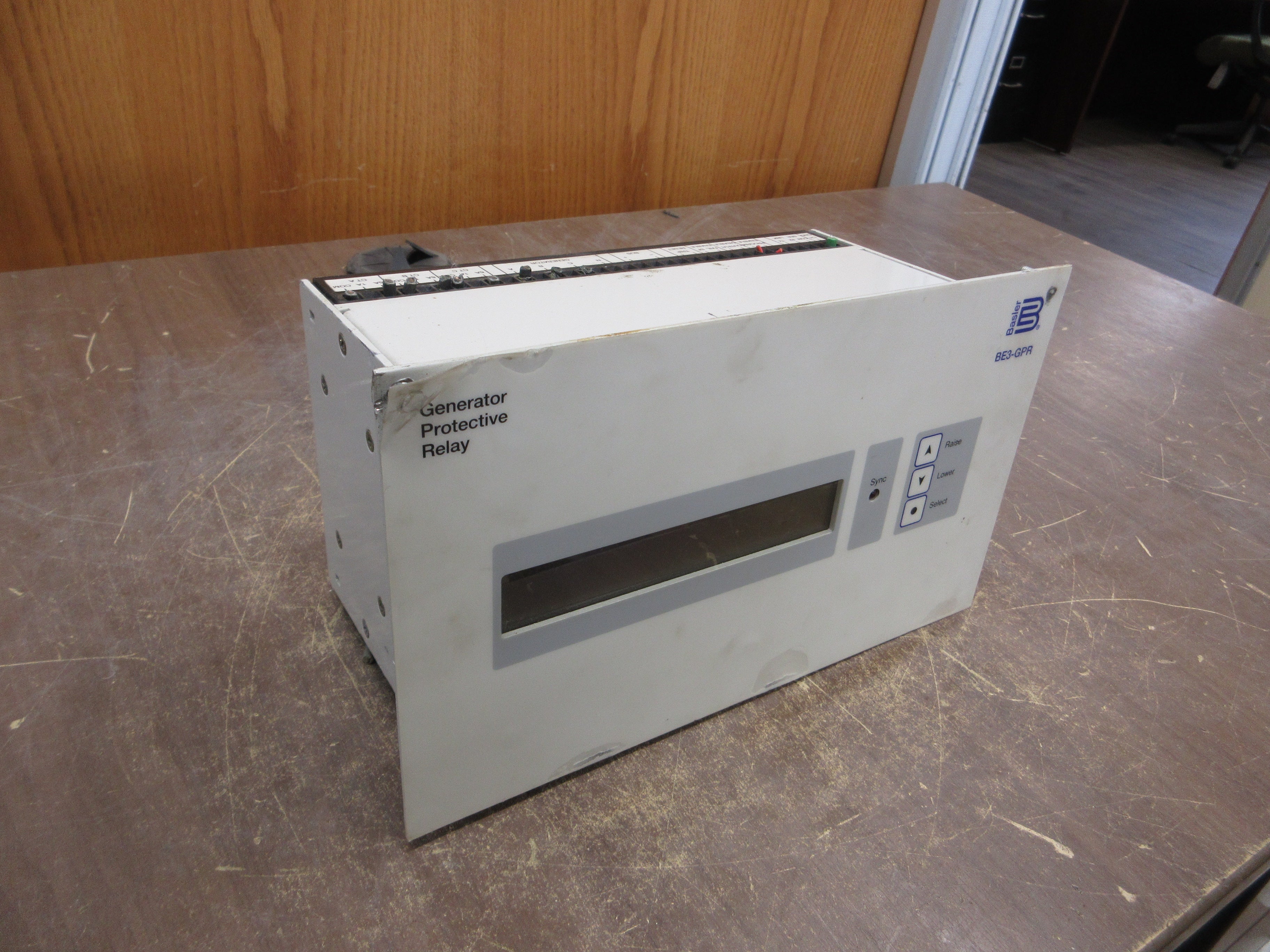 Basler Generator Protective Relay BE3-GPR-P1B0NF Power: 12-24VDC Used