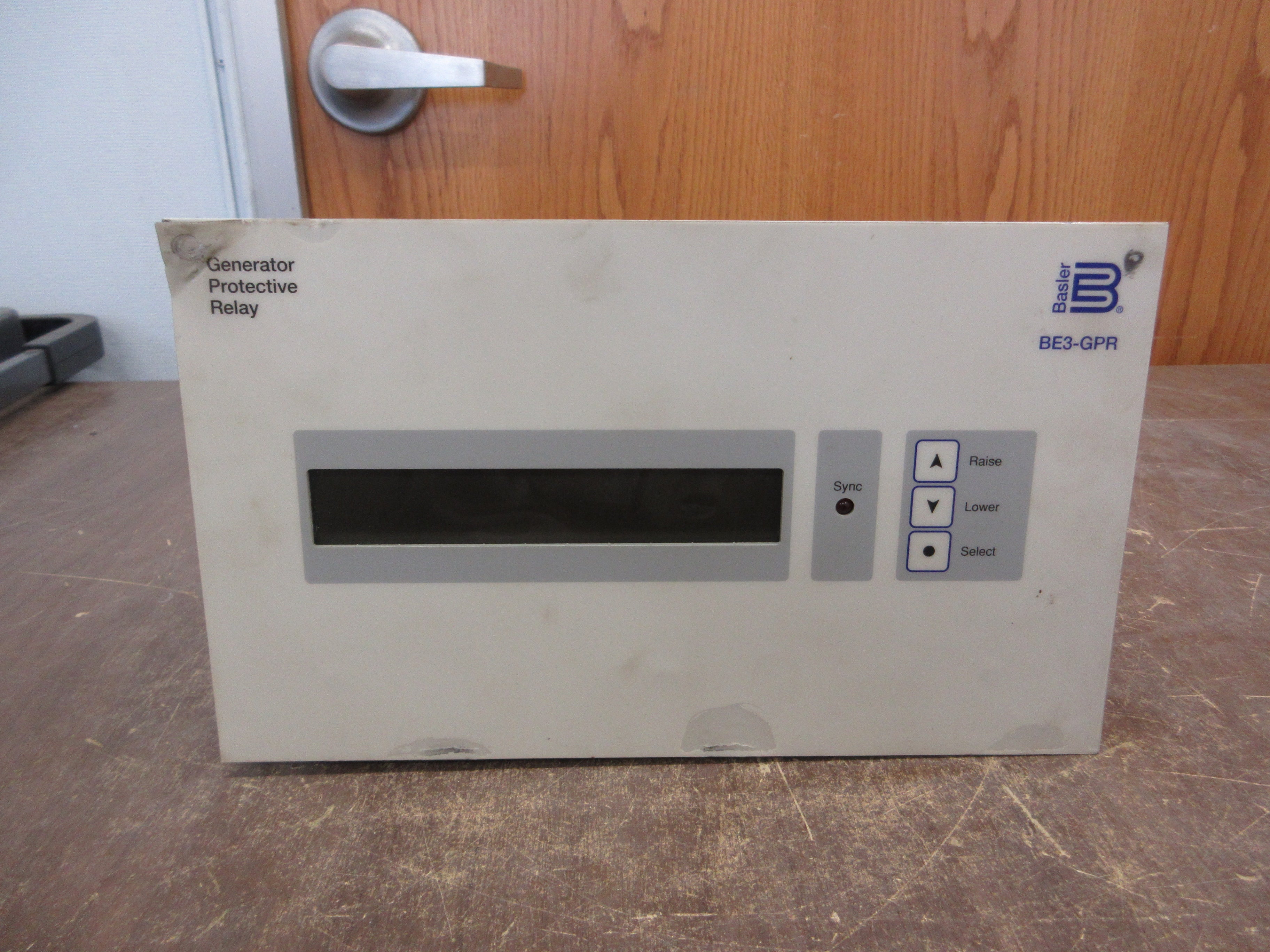 Basler Generator Protective Relay BE3-GPR-P1B0NF Power: 12-24VDC Used