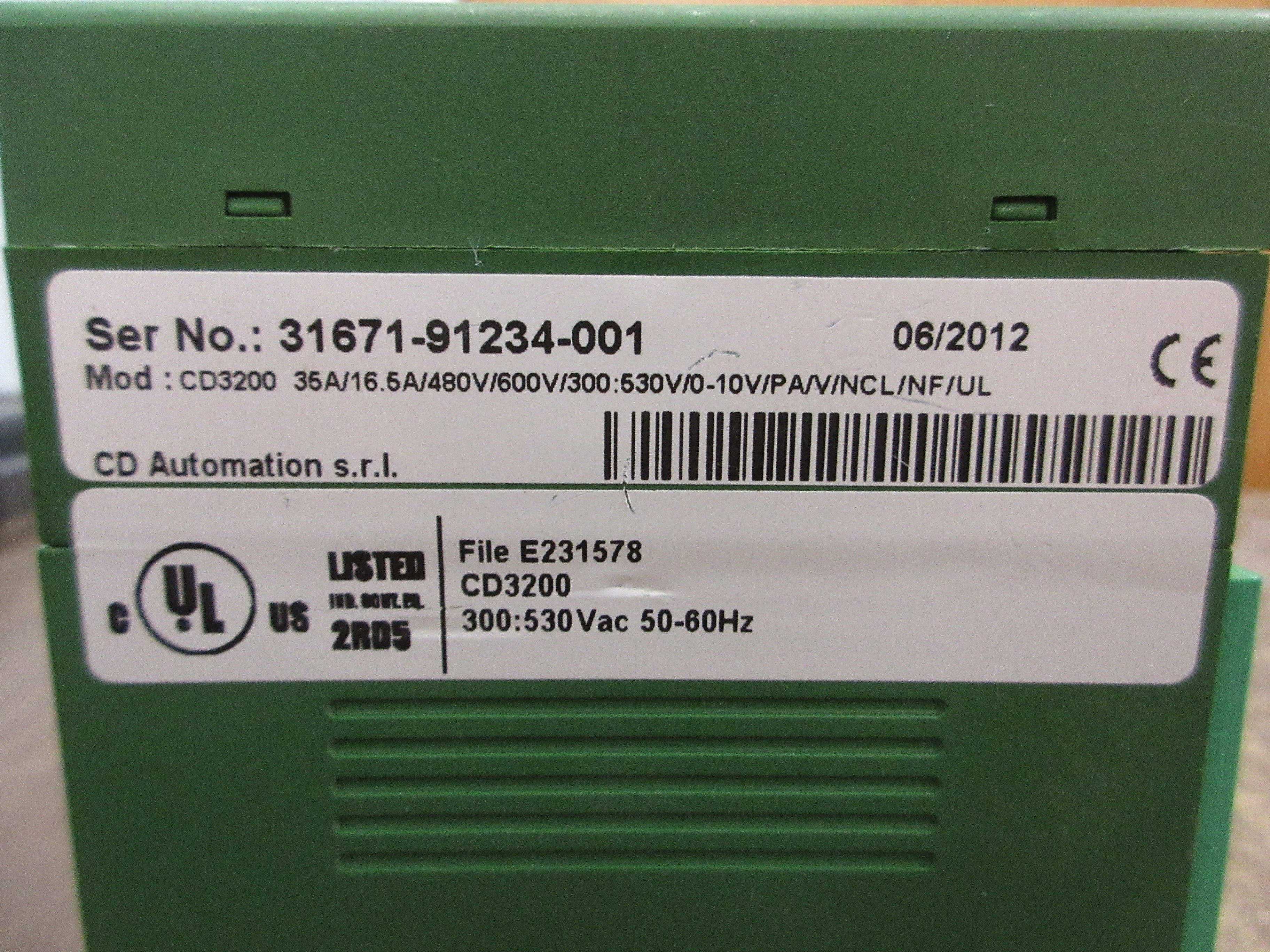 CD Automation Solid State Switch w/ Thyristor Module CD3000S-1PH / CD3200 600V