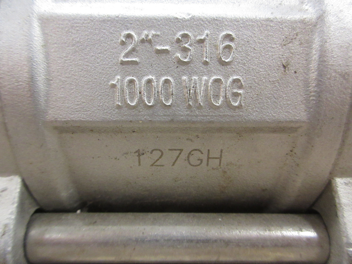 VNE Stainless Steel Valve 127GH 2" 1000 WOG *No Box* New Surplus
