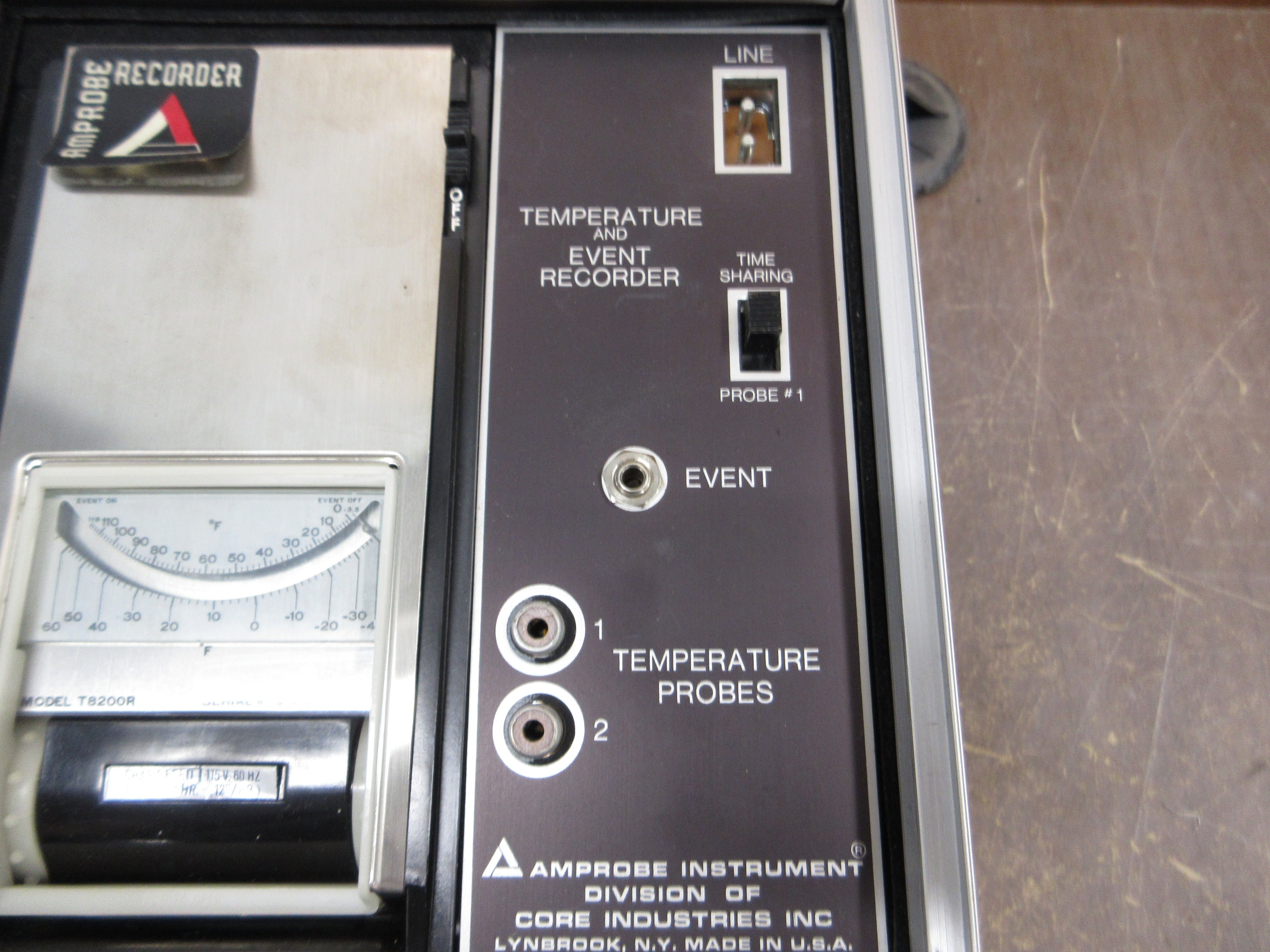 Amprobe Temperature / Event Recorder LT8200R Range: -3.5°-118°F, -40°-60°F Used