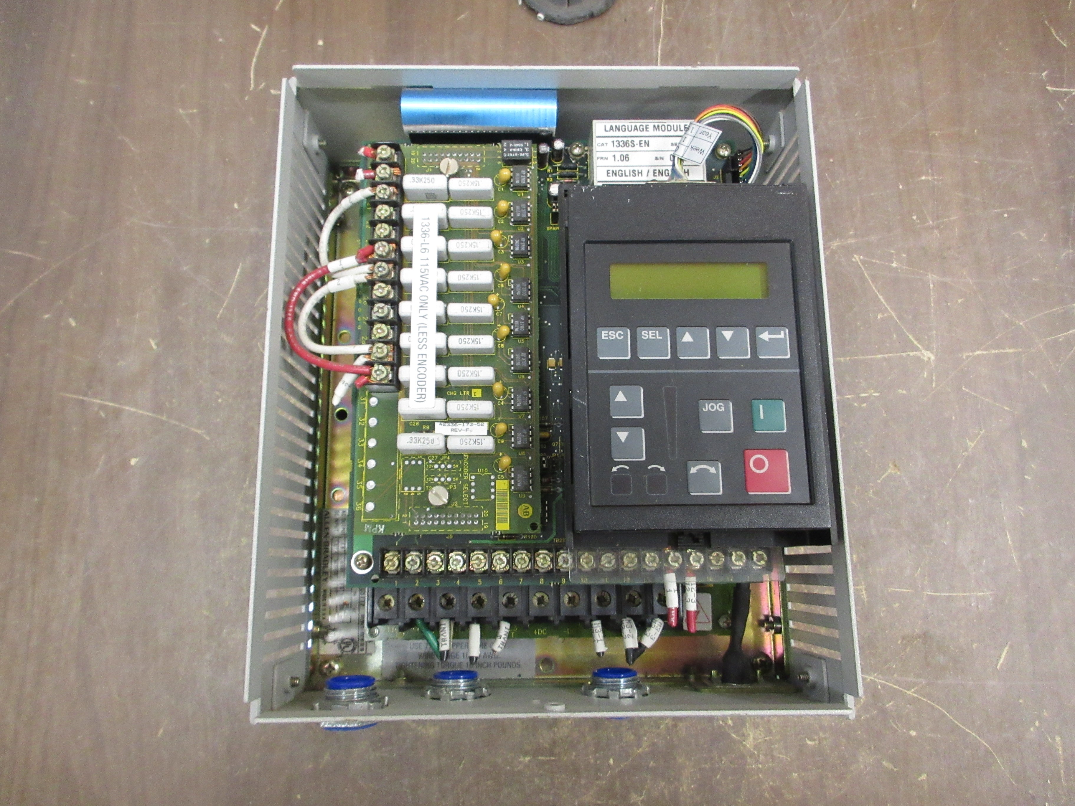 Allen-Bradley 1336 Plus AC Drive 1336S-BRF10-AN-EN-HA2-L6 Ser. A FRN: 1.06 Used