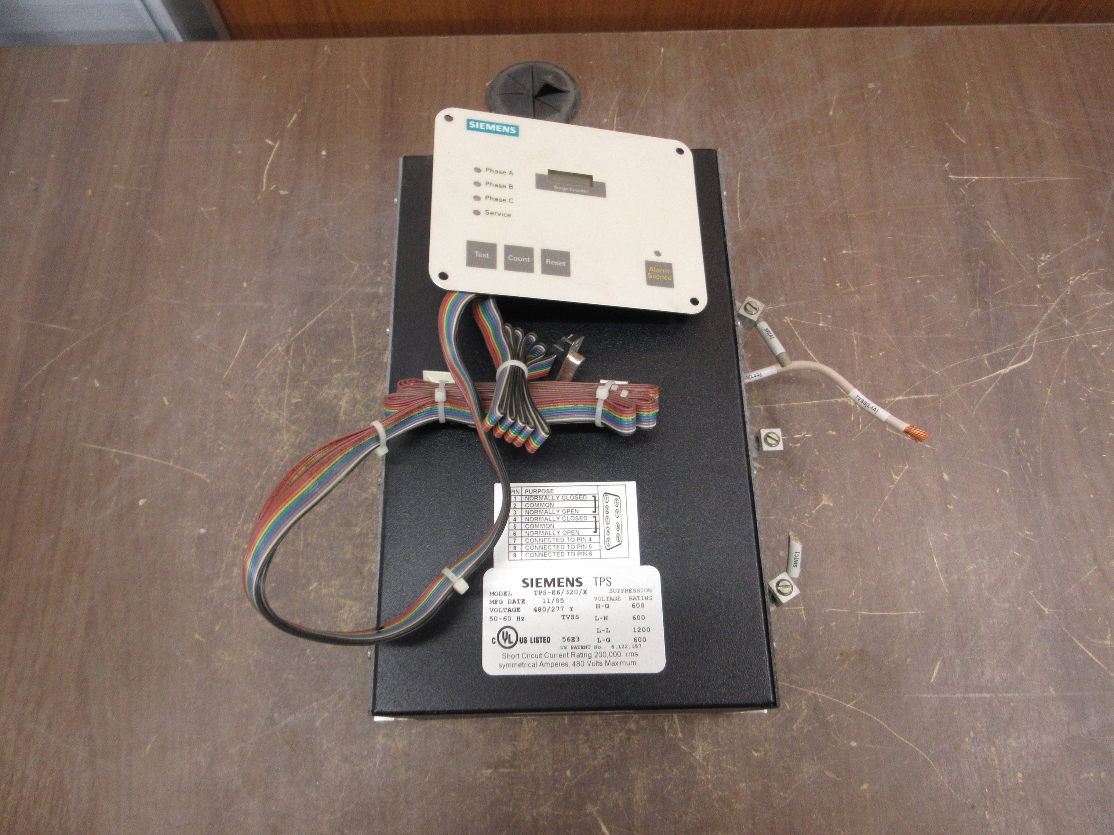 Siemens TPS Surge Suppression System TPS-E6/320/X 480/277V 50-60Hz Used
