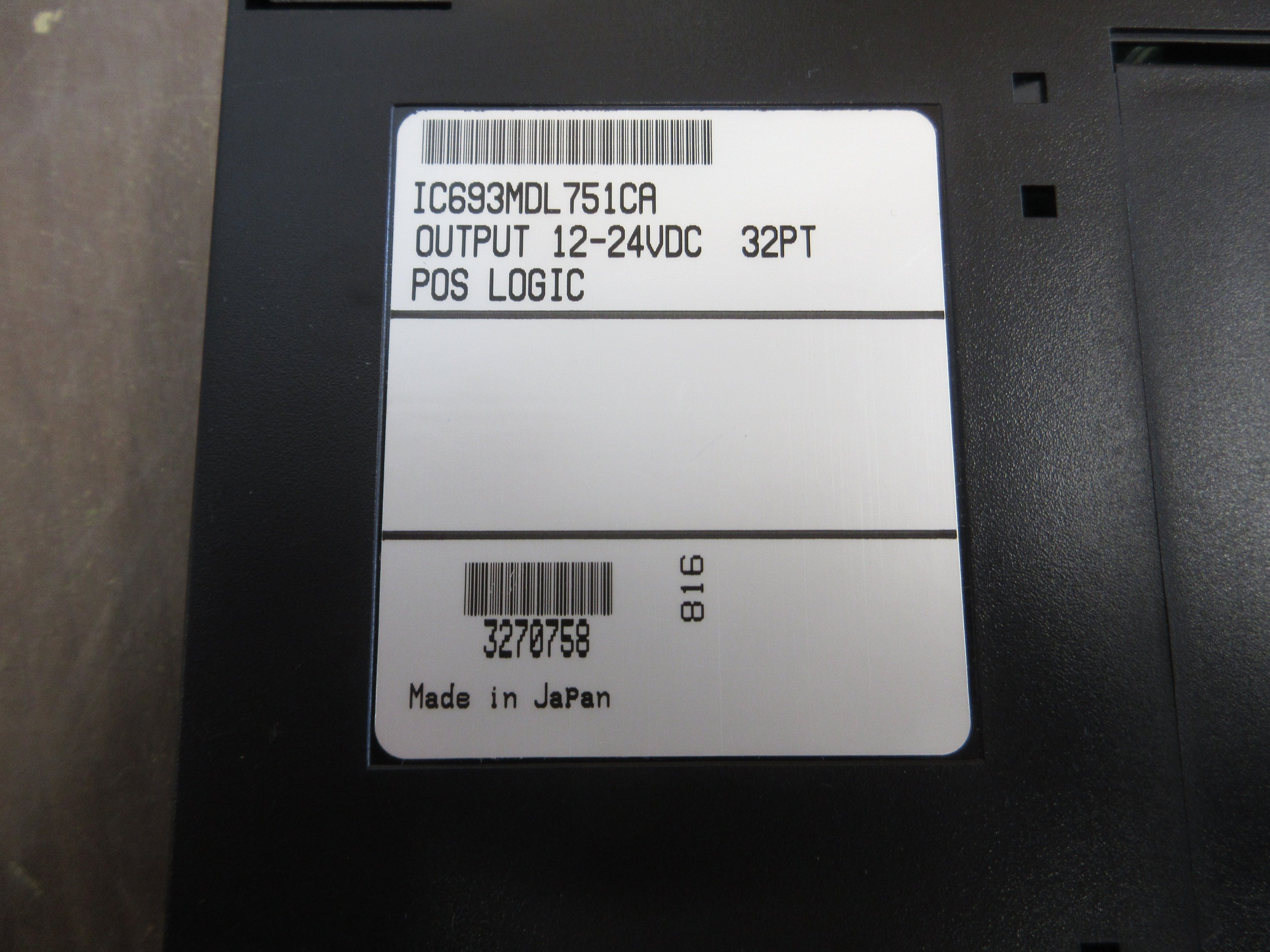 GE Fanuc Output Module IC693MDL751CA 12-24VDC 32PT Used