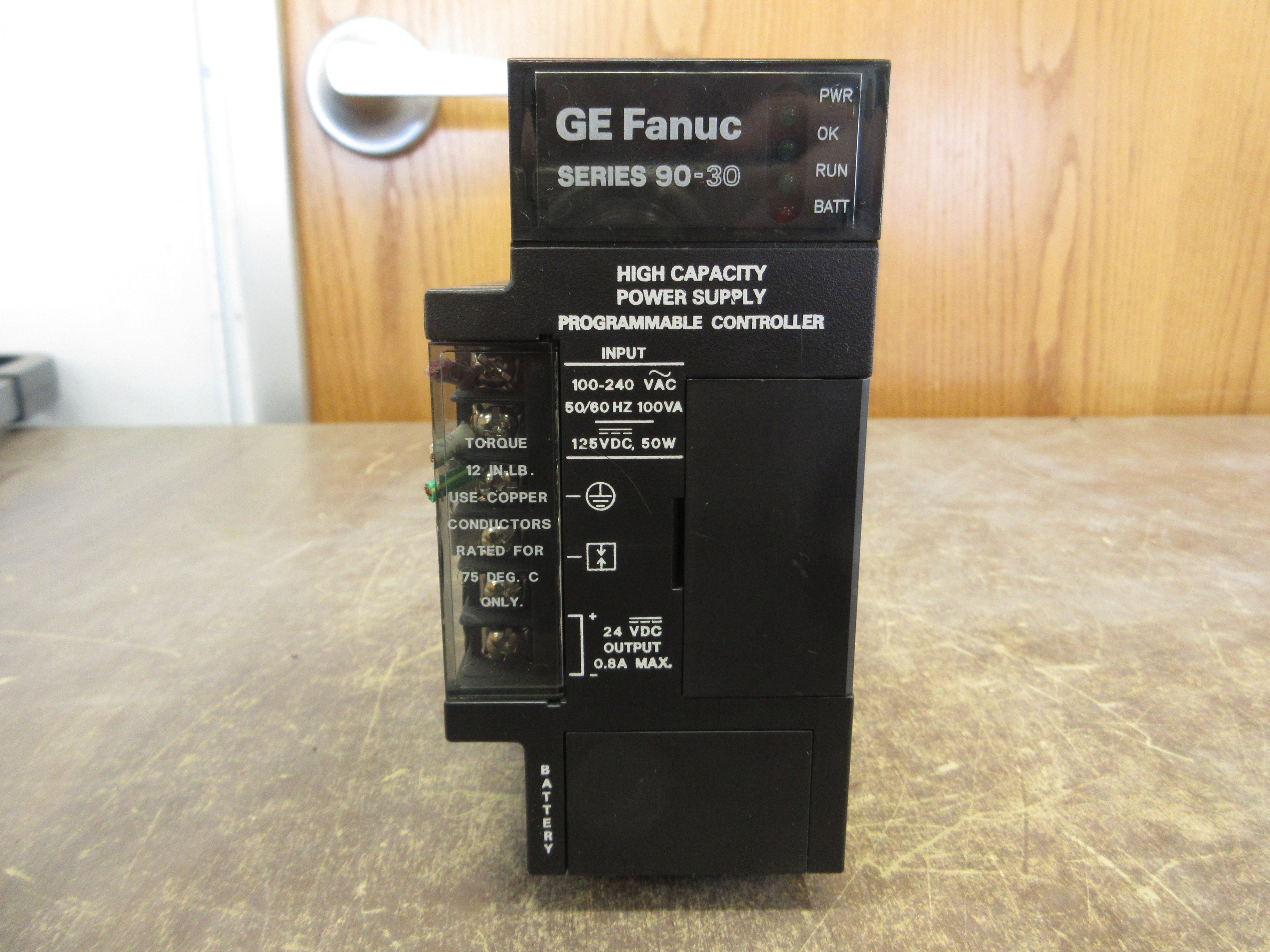 GE Fanuc Power Supply IC693PWR330C 120/240V Hi-Cap 30W Used