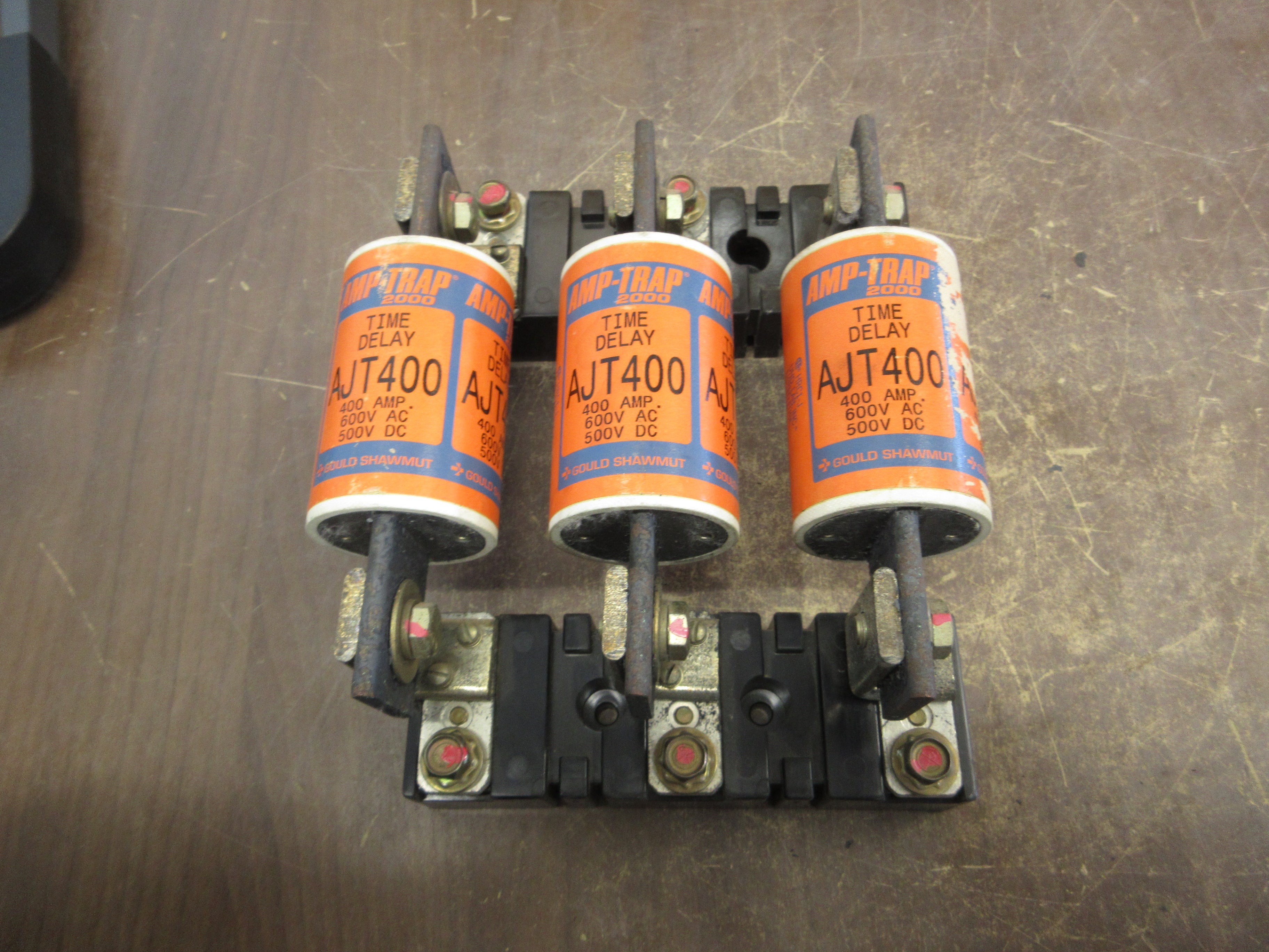 Allen-Bradley Fuseholder w/ Fuses 4012056814 200A 600V 3P w/ (3) 400A Fuses Used