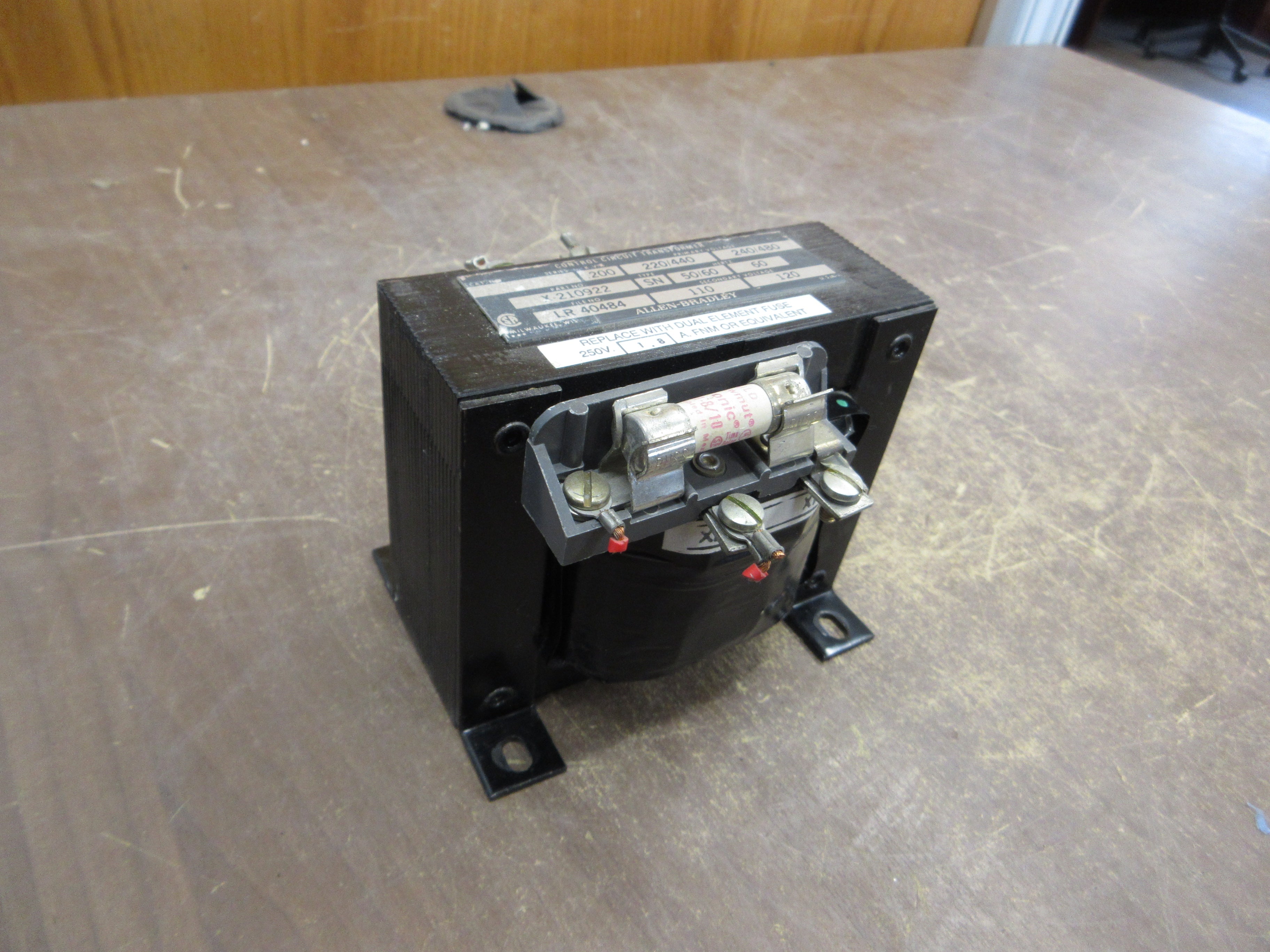 Allen-Bradley Control Transformer X-210922 0.200kVA Pri: 240/480V Sec: 120V Used